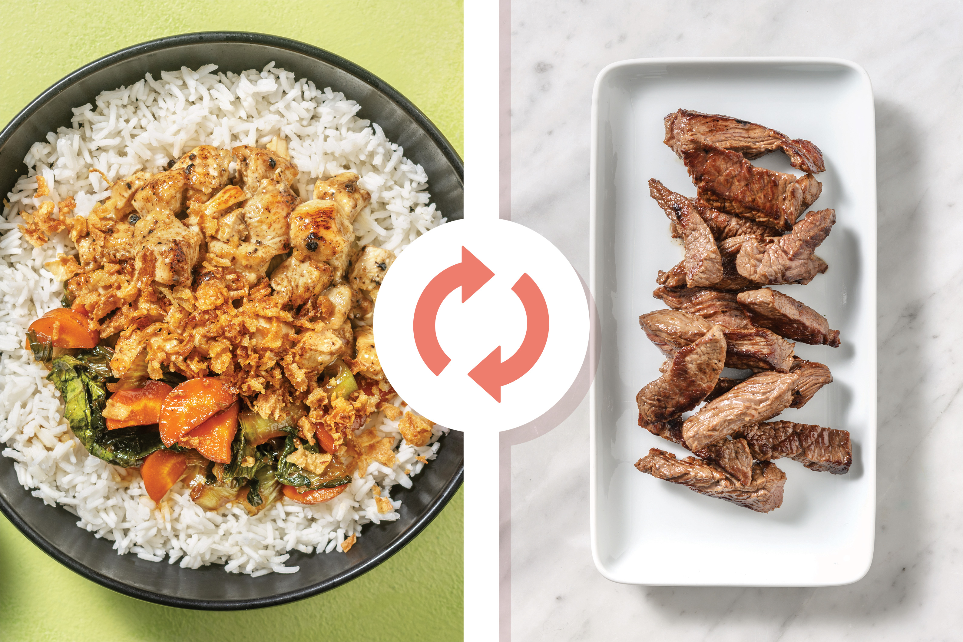 Salt-Pepper Beef Strips & Garlic Rice