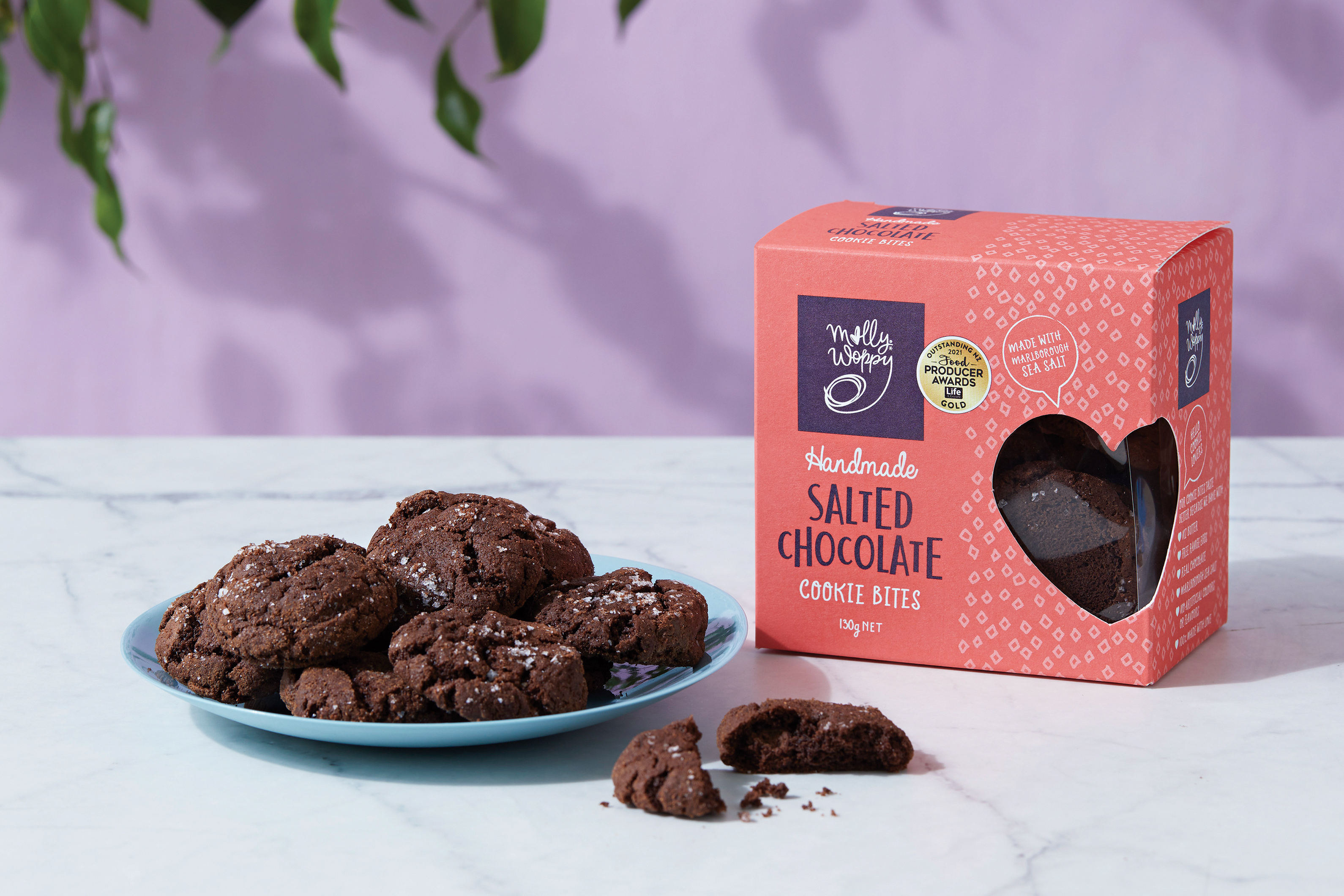 Salted Chocolate Cookie Bites
