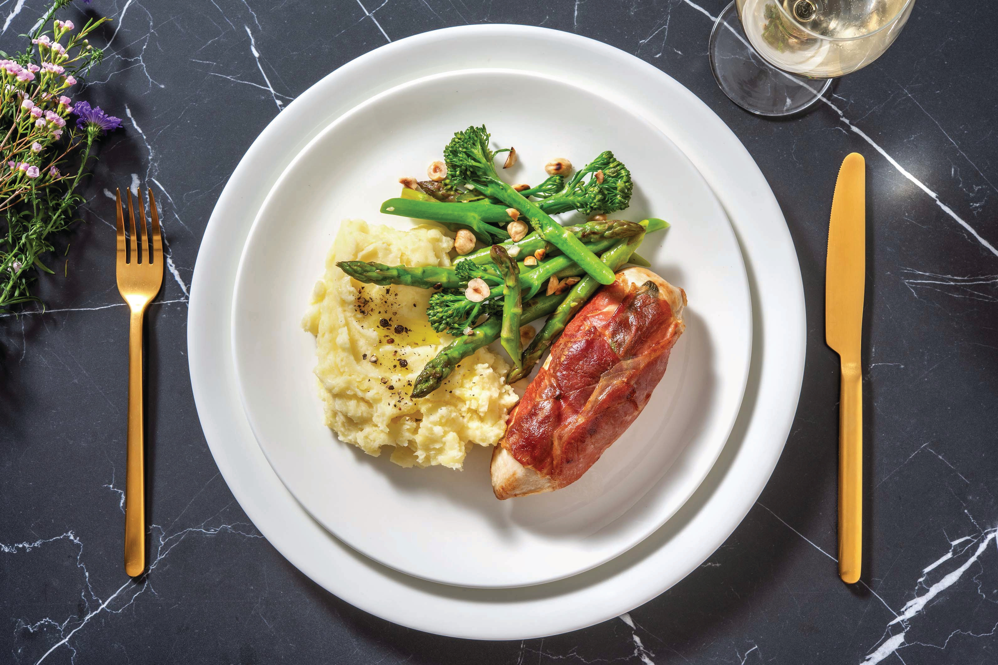 Saltimbocca Chicken & Truffle-Parmesan Mash