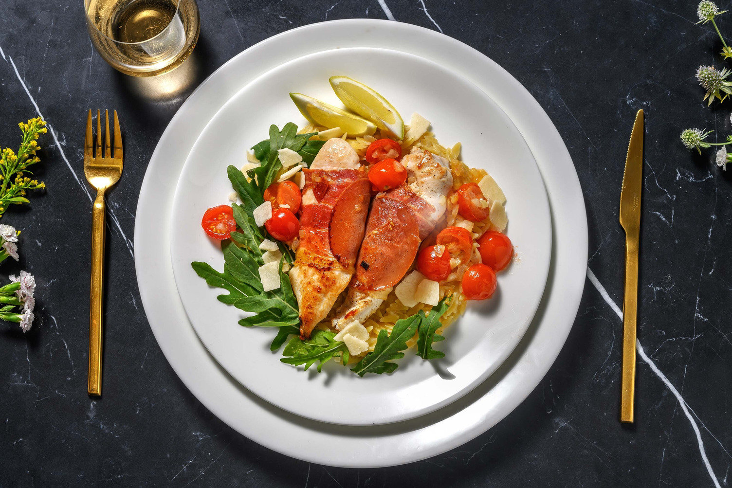 Saltimbocca de poulet et jambon serrano