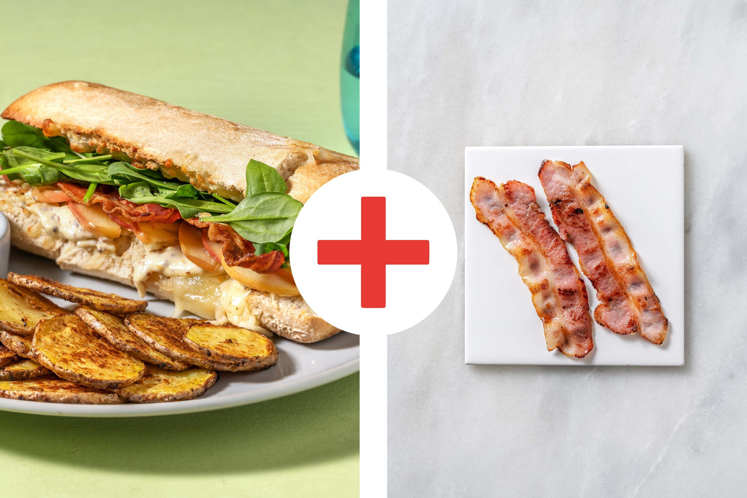 Double Bacon, Apple and Cheddar Melts