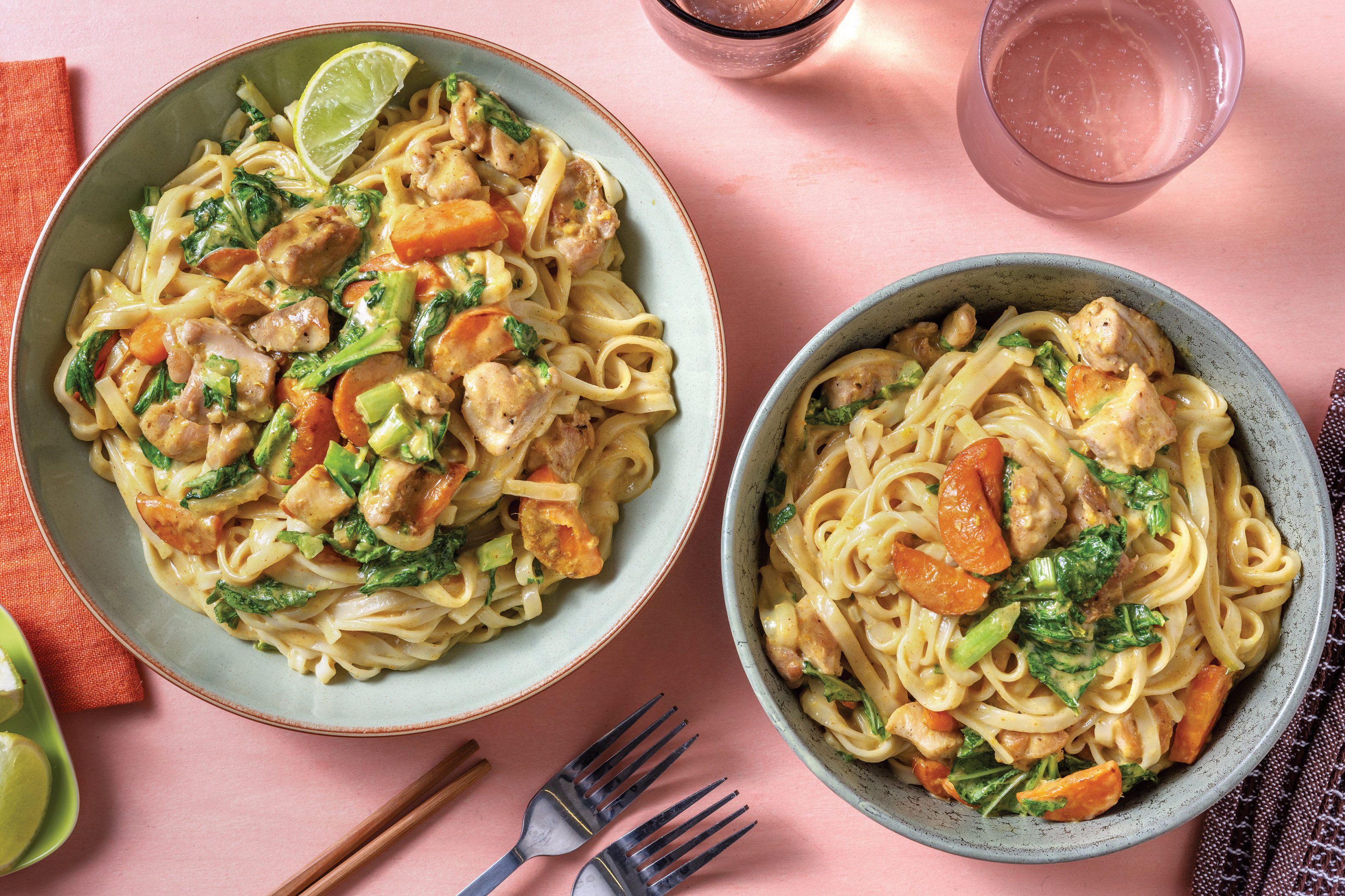 Saucy Coconut & Chicken Noodles