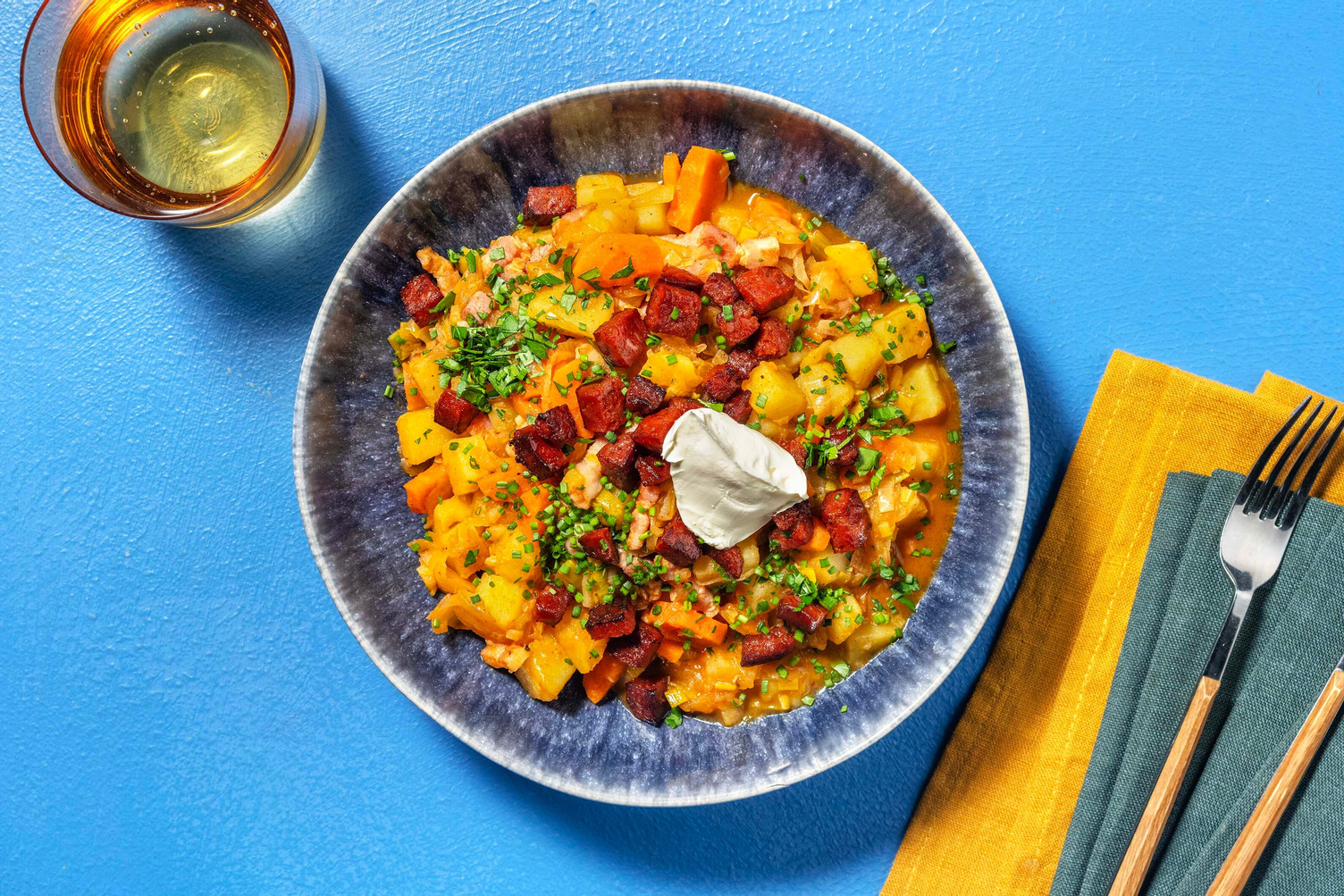 Sauerkraut-Kartoffel-Eintopf mit Bacon