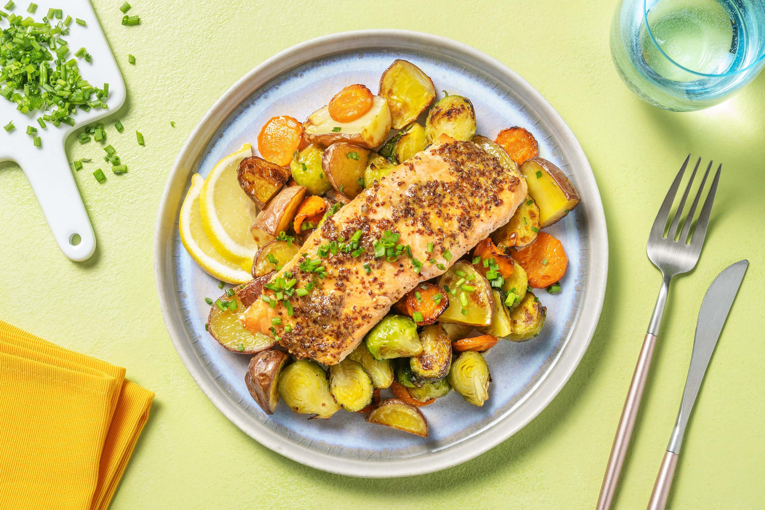 Smart Honey-Mustard Sheet Pan Salmon