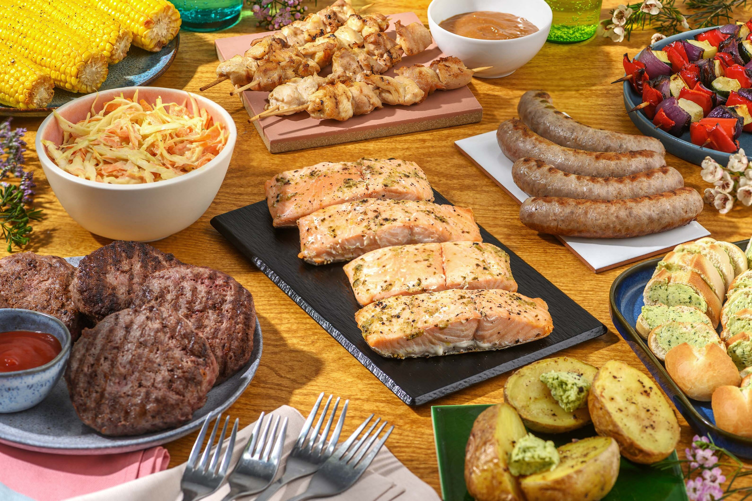 Barbecuebox | Zalmpakketje, kipsaté en meer!