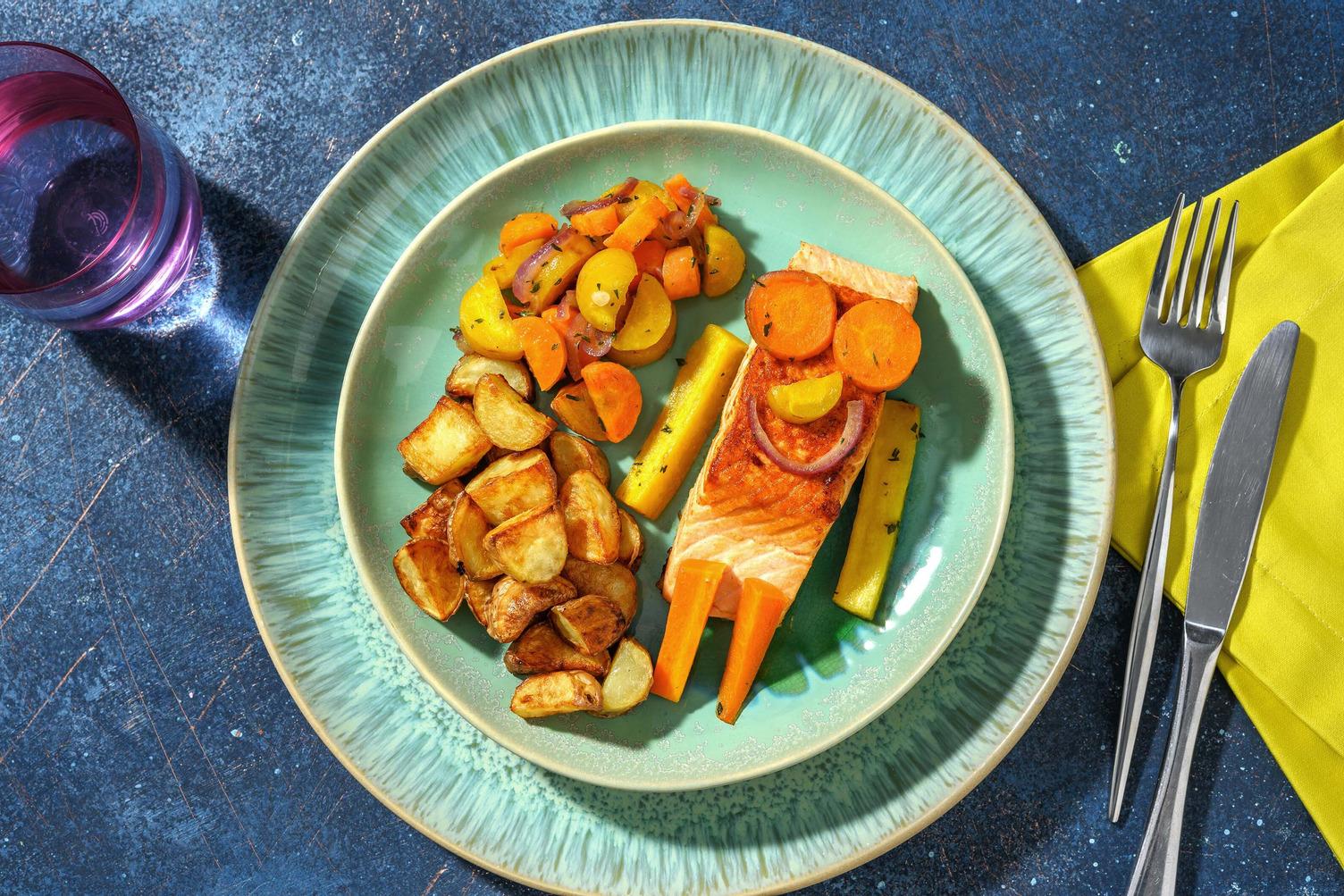 Buitenaardse honing-mosterd zalm