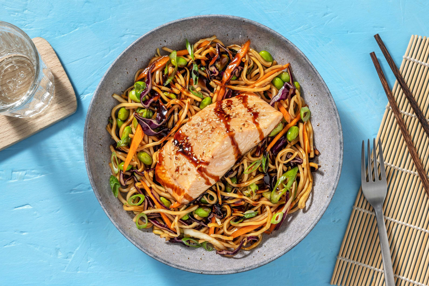 Sesame-Crusted Teriyaki Salmon