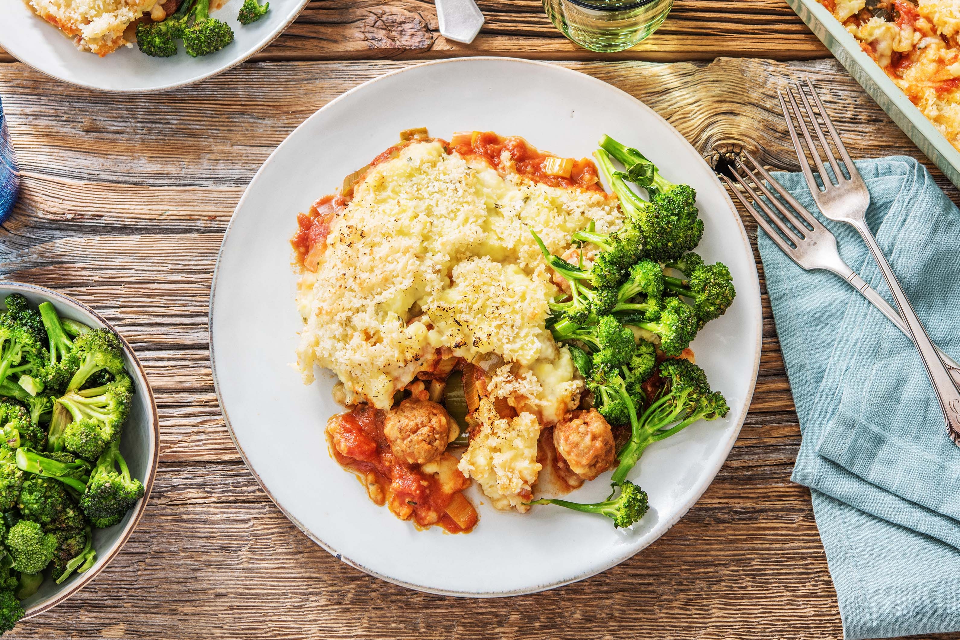 Crispy-topped Sausage One-pot