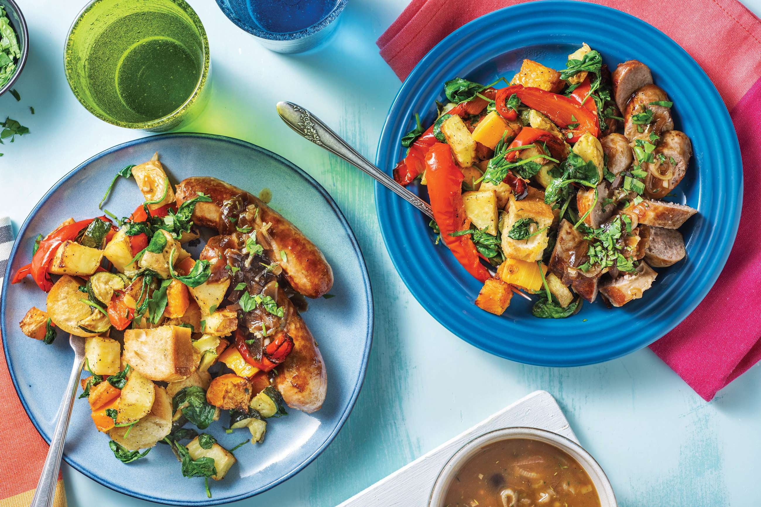 Sausage & Veggie Tray Bake