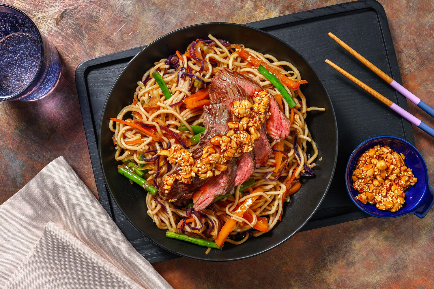 Umami Steak Noodle Stir-Fry