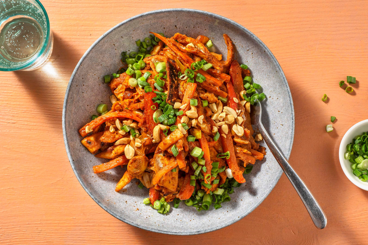 Sauté relevé à la sri lankaise au chapati