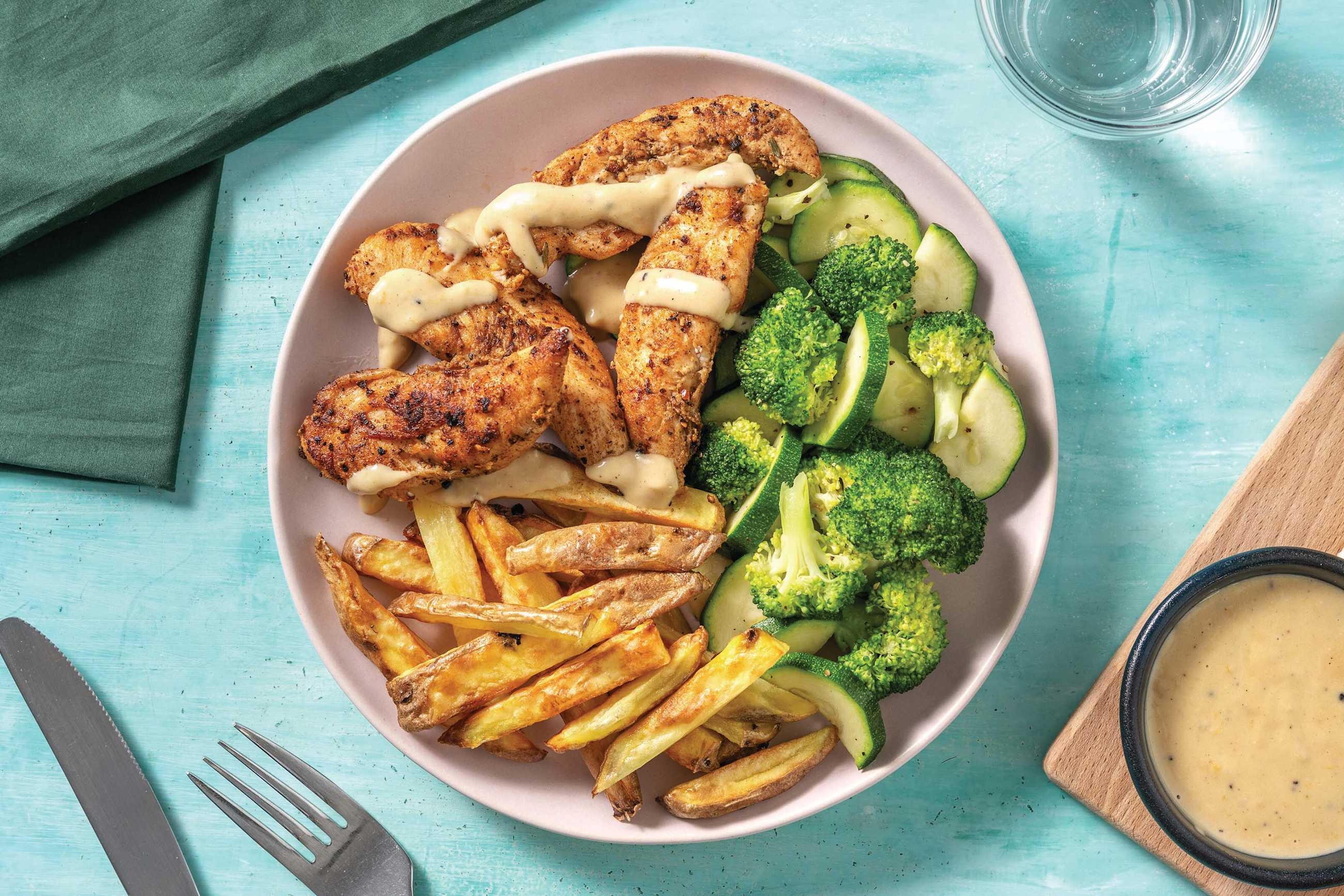 Sauteed Chicken & Creamy Lemon Sauce