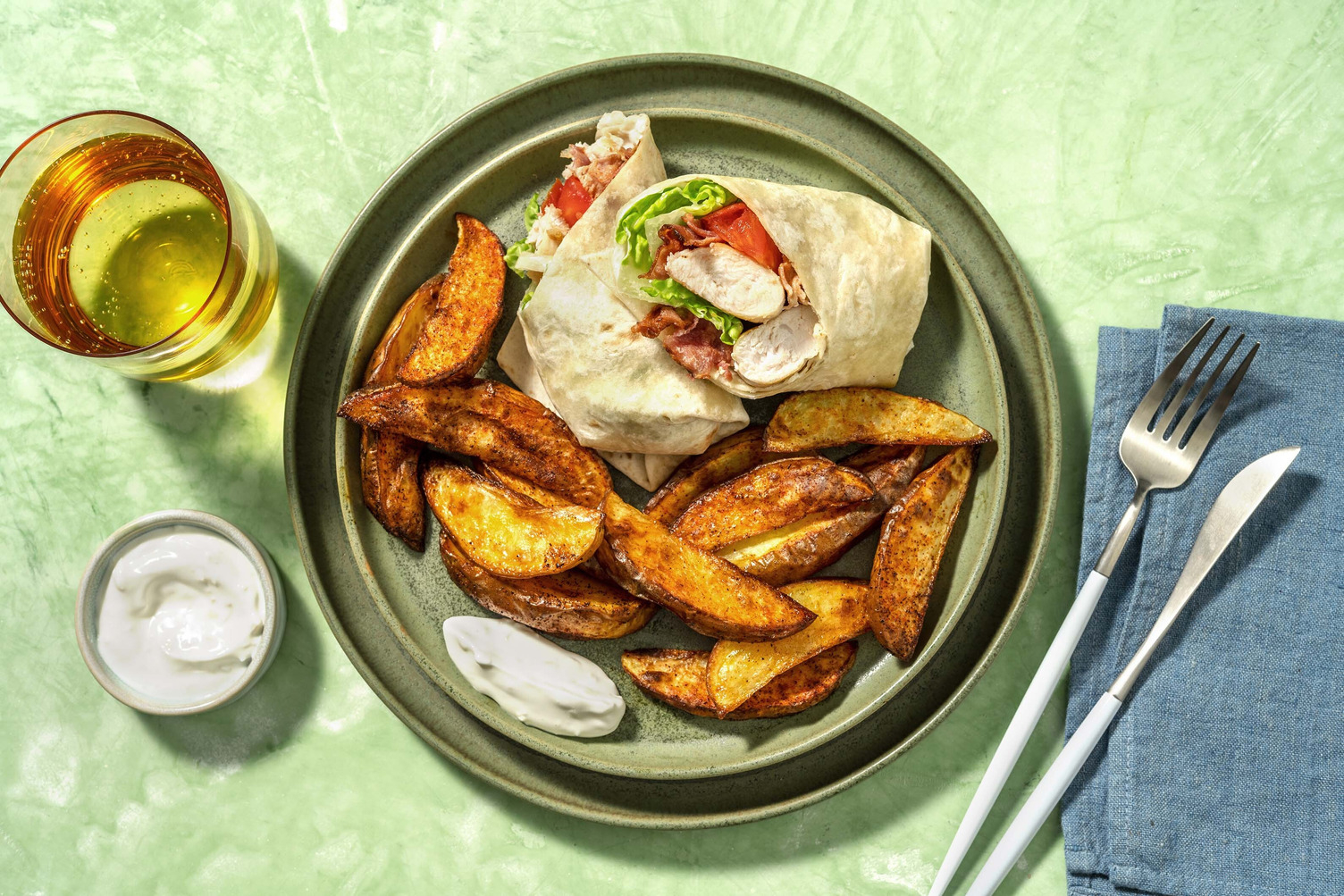 Savanna-Wraps mit Hähnchen und Bacon