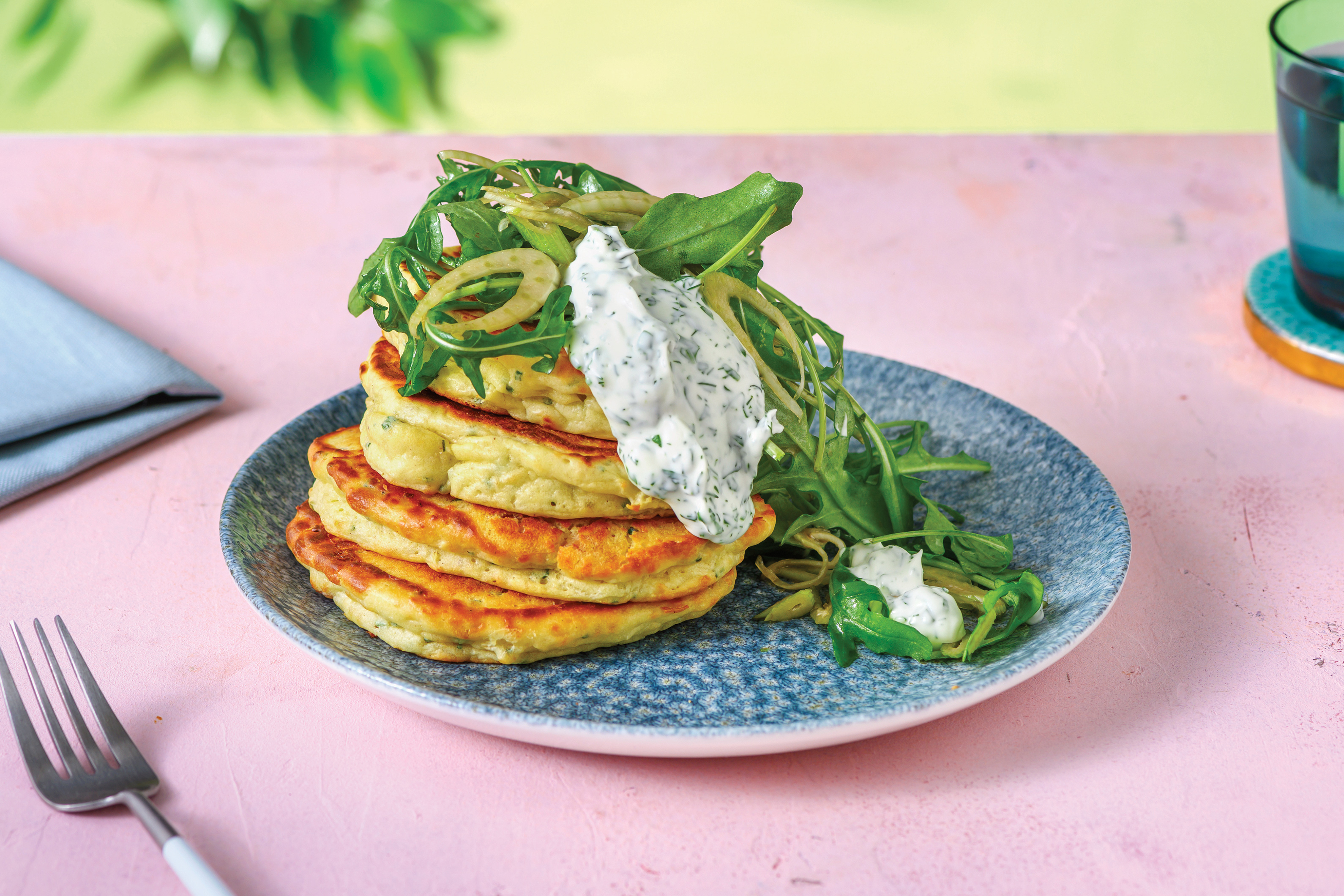 Savoury Parmesan & Bacon Pancakes