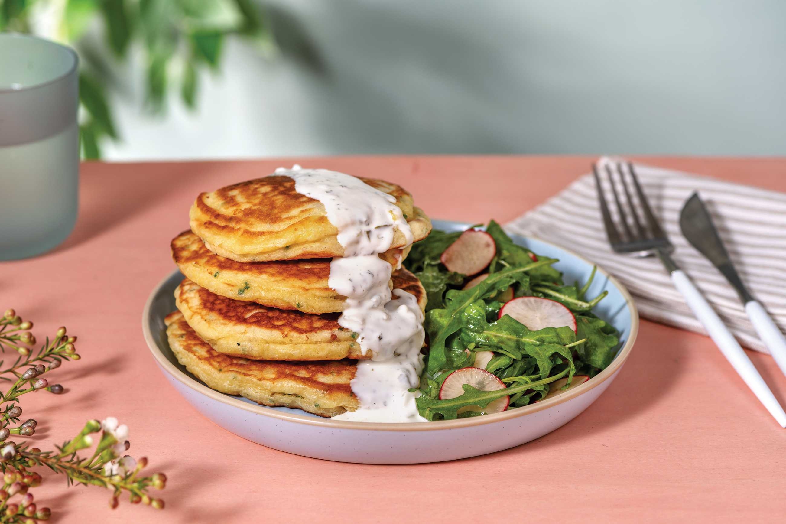 Parmesan & Bacon Savoury Pancakes