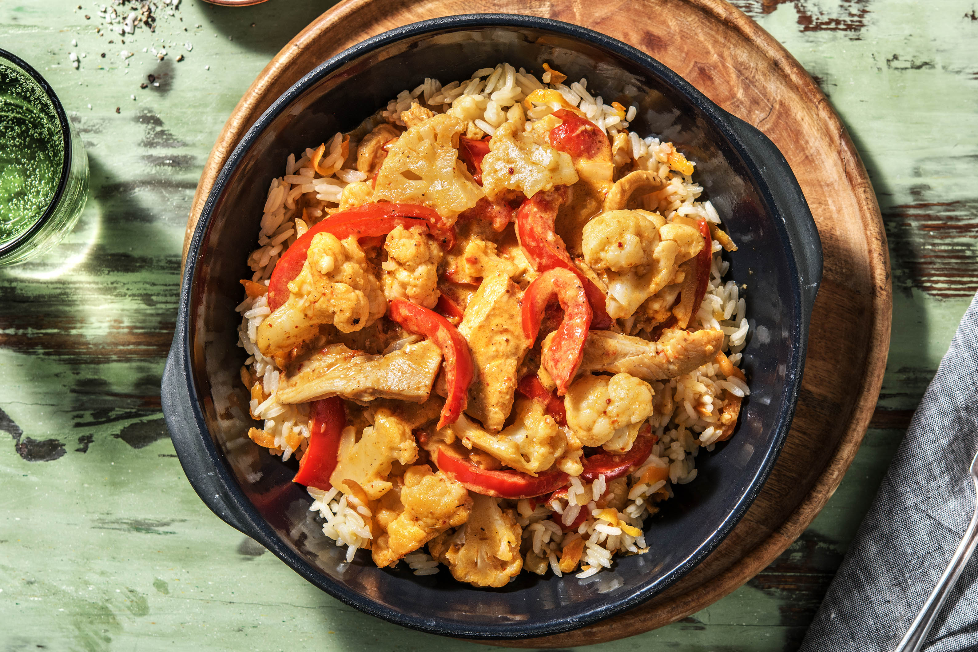 Scharfes Hähnchen-Kokos-Curry