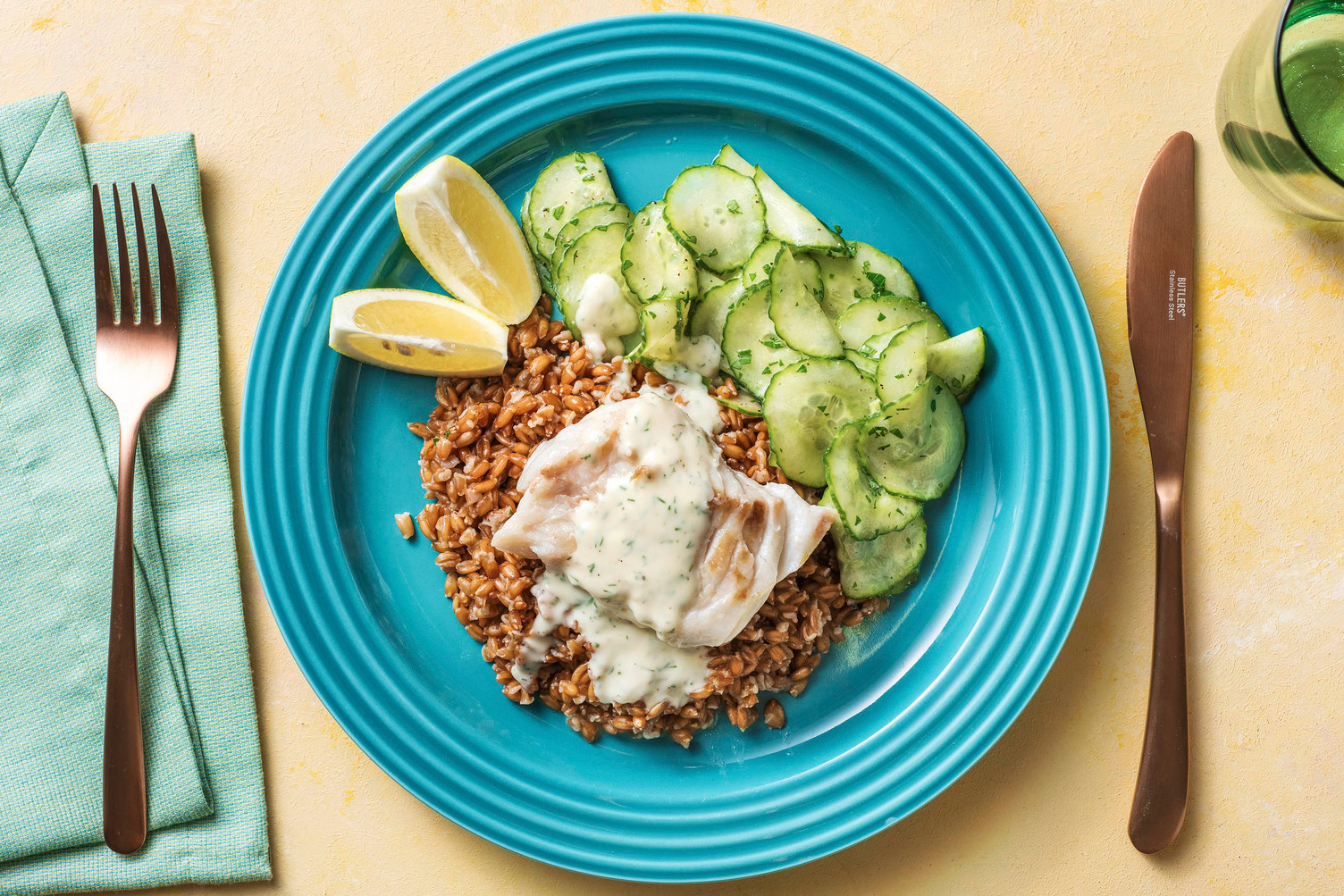 Schellfisch mit Dillsoße