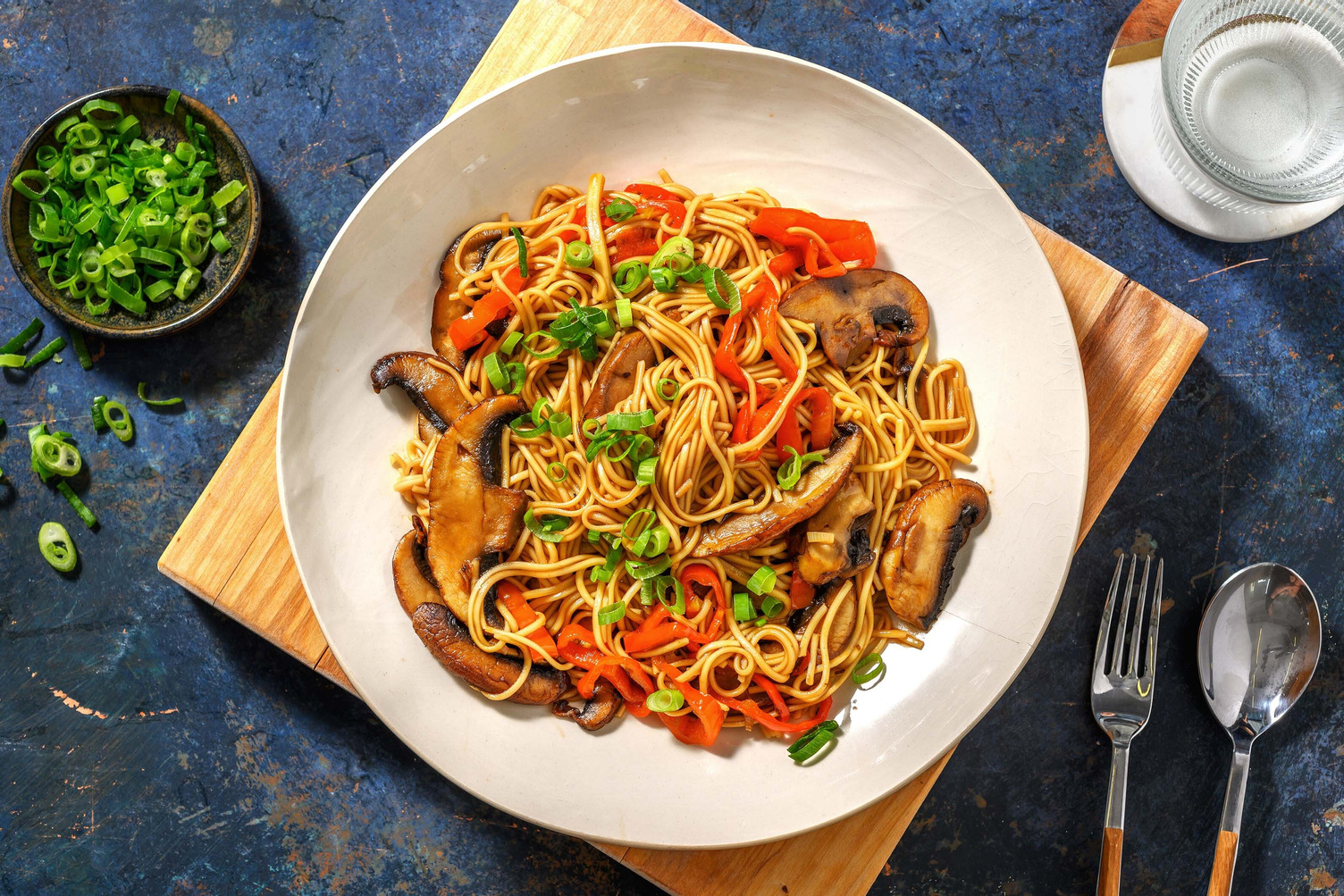 Schnelle Yakisomen! Nudeln mit Portobello