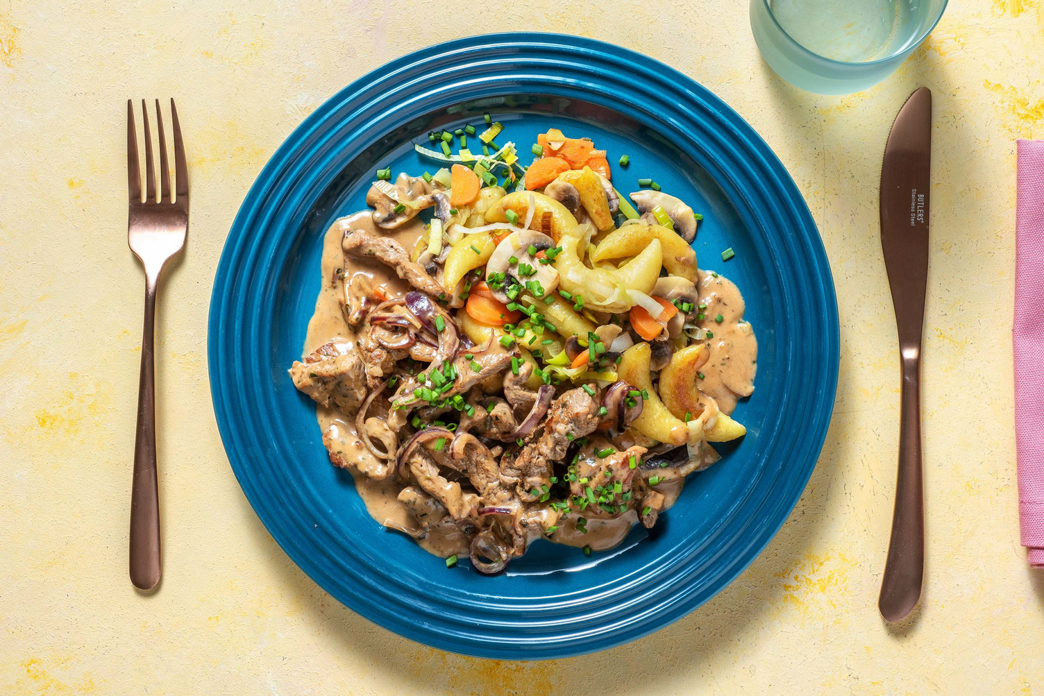 Schnelles Rindergeschnetzeltes