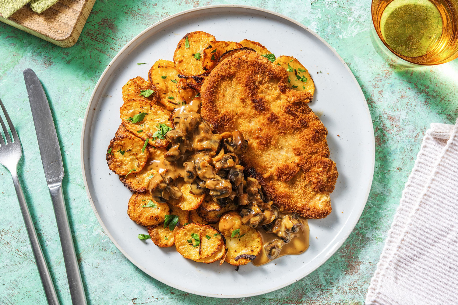 Schnitzel „Jäger Art“