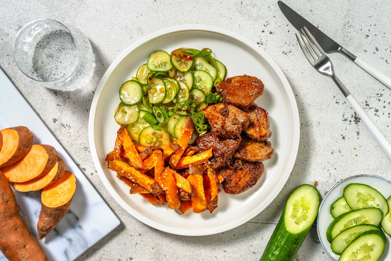 Schweinefilet in Honig-Knoblauchsoße