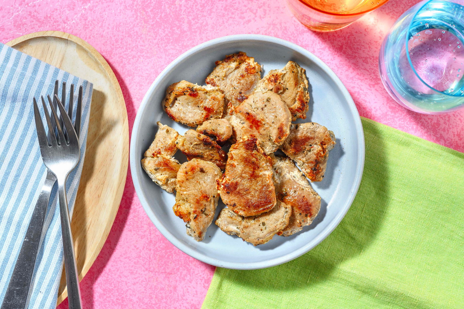 Schweinefiletspitzen in Rosmarinmarinade