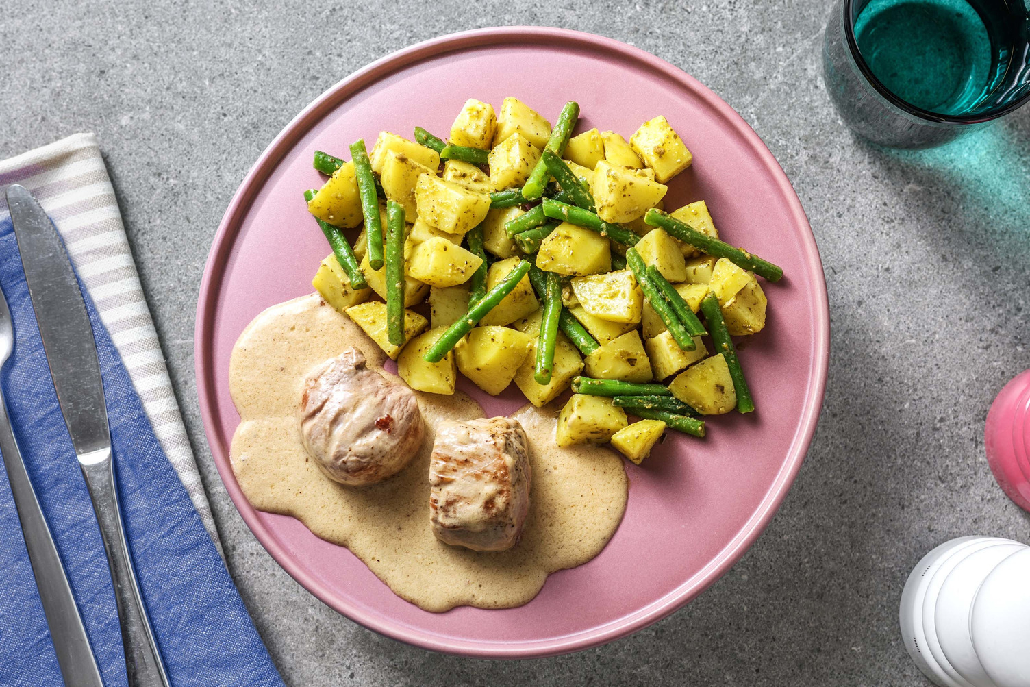 Schweinemedaillons in Rahmsauce