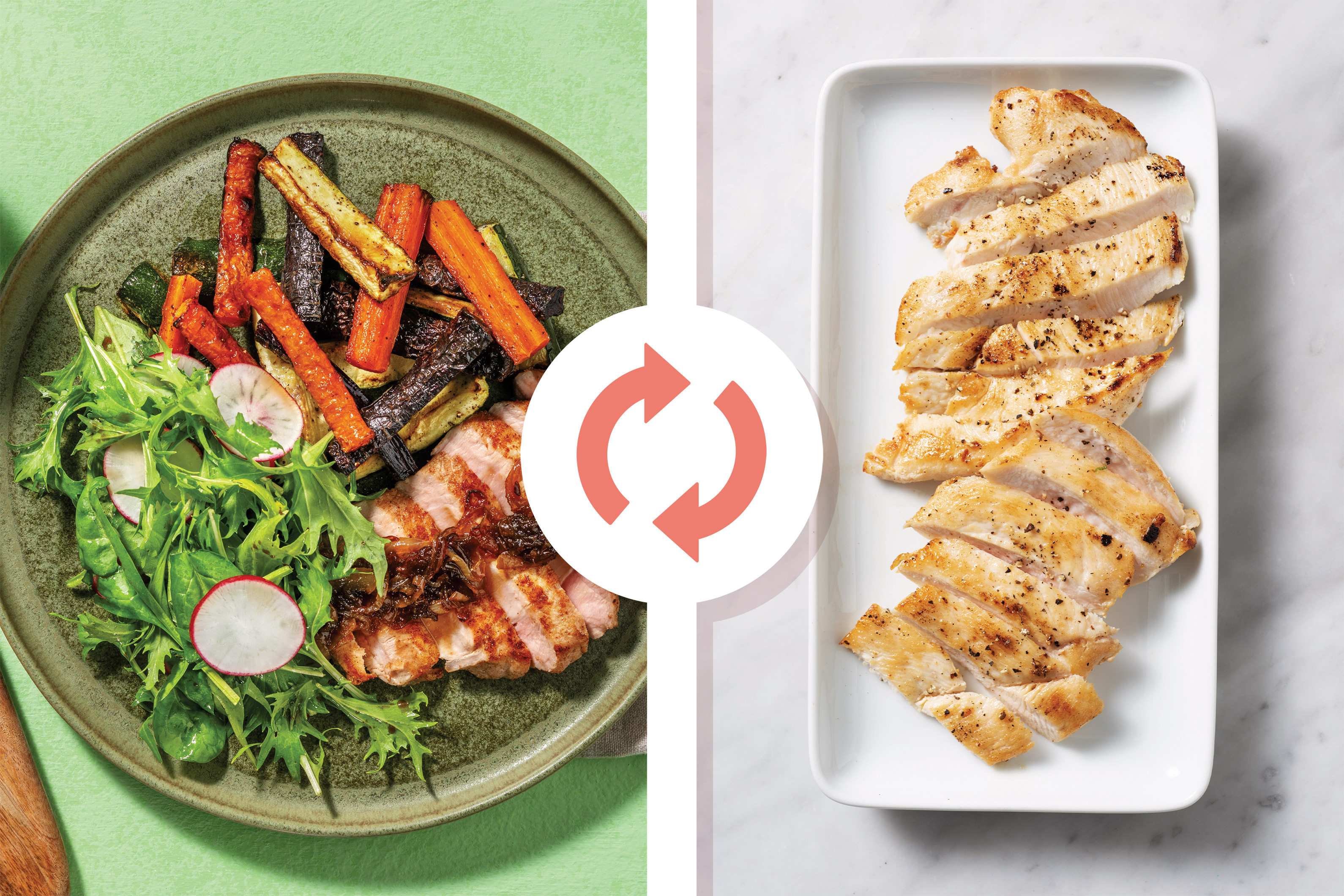 Seared Aussie Chicken & Veggie Fries