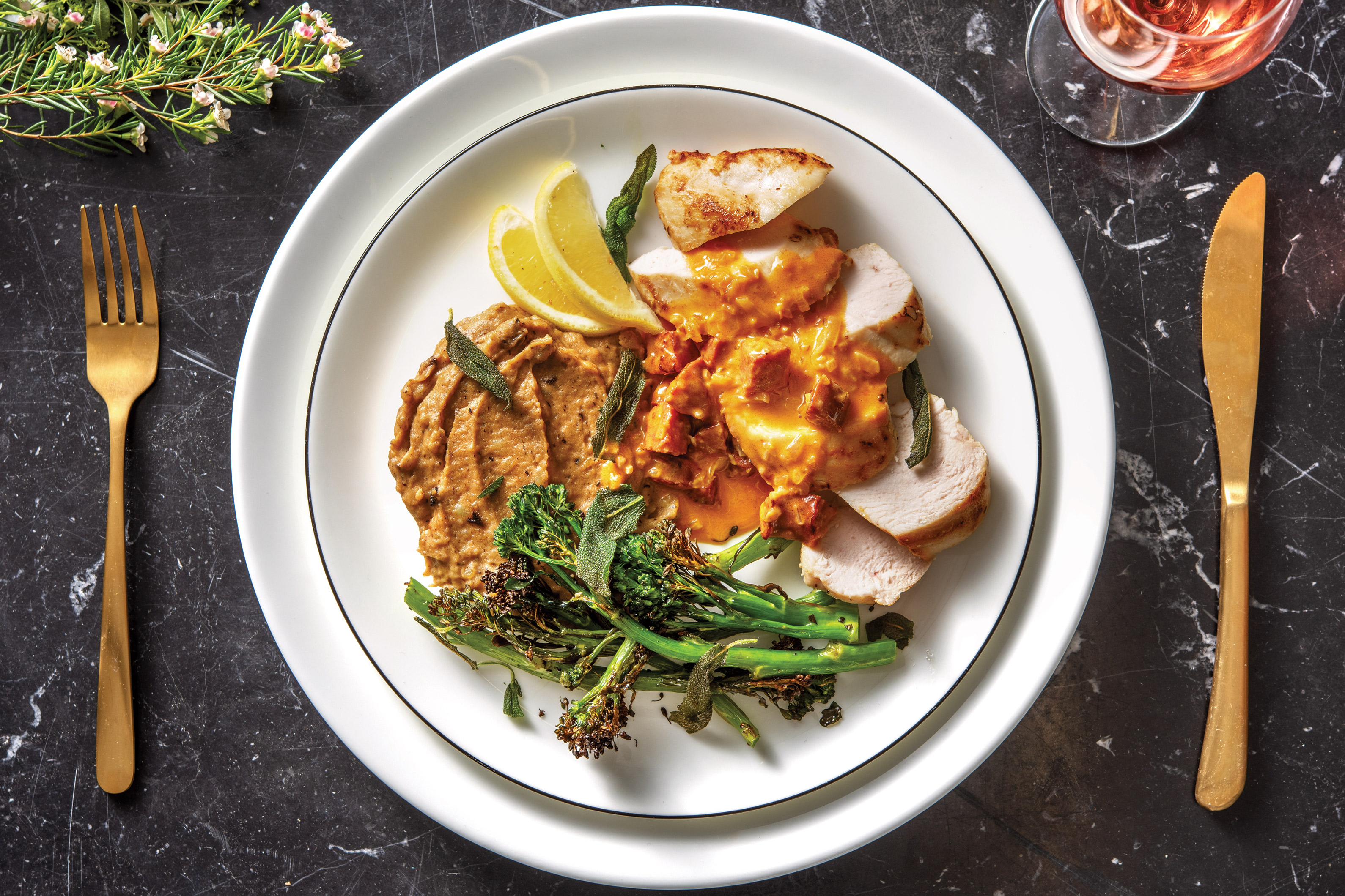 Seared Chicken & Black Garlic Mash