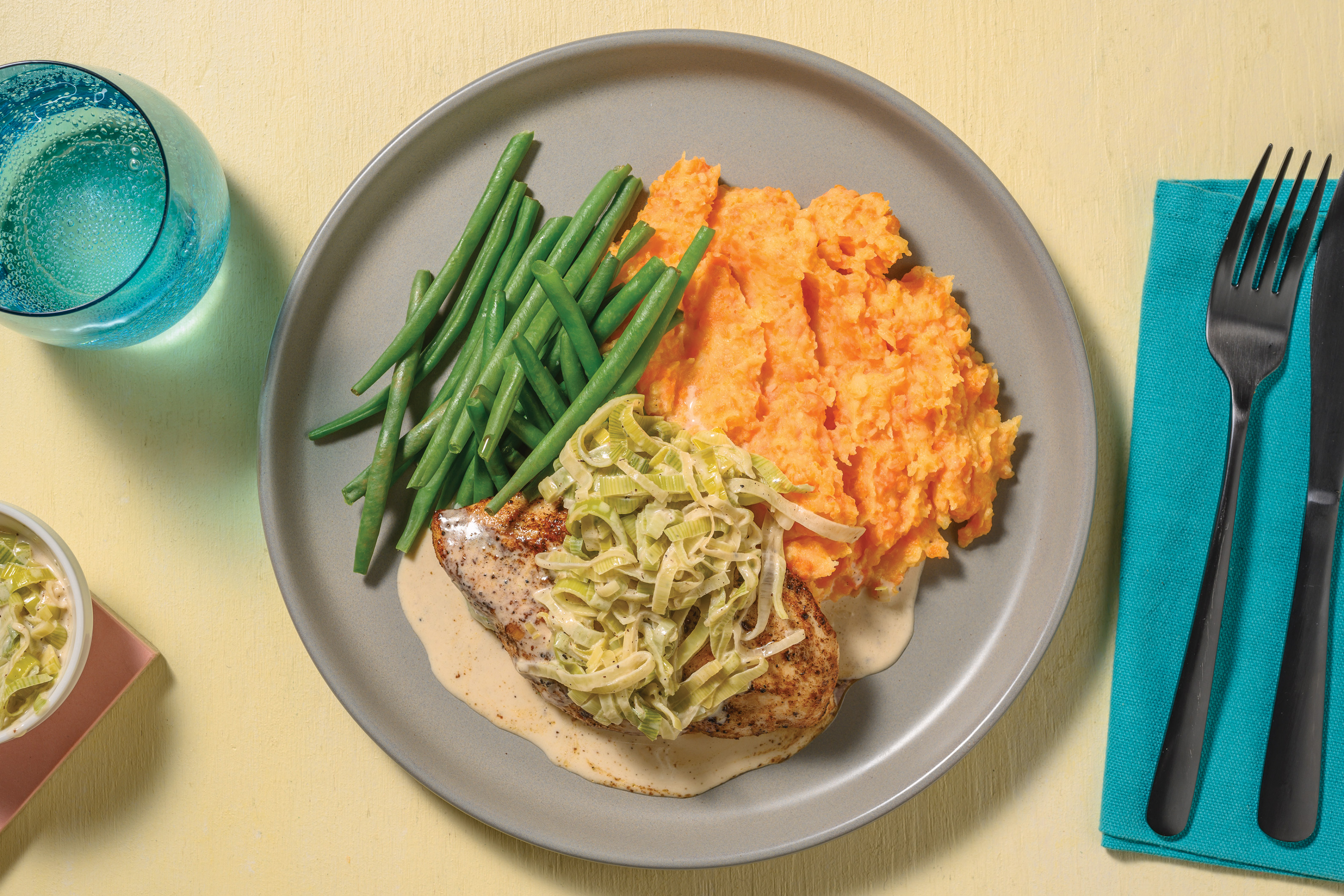 Seared Chicken & Creamy Onion Sauce