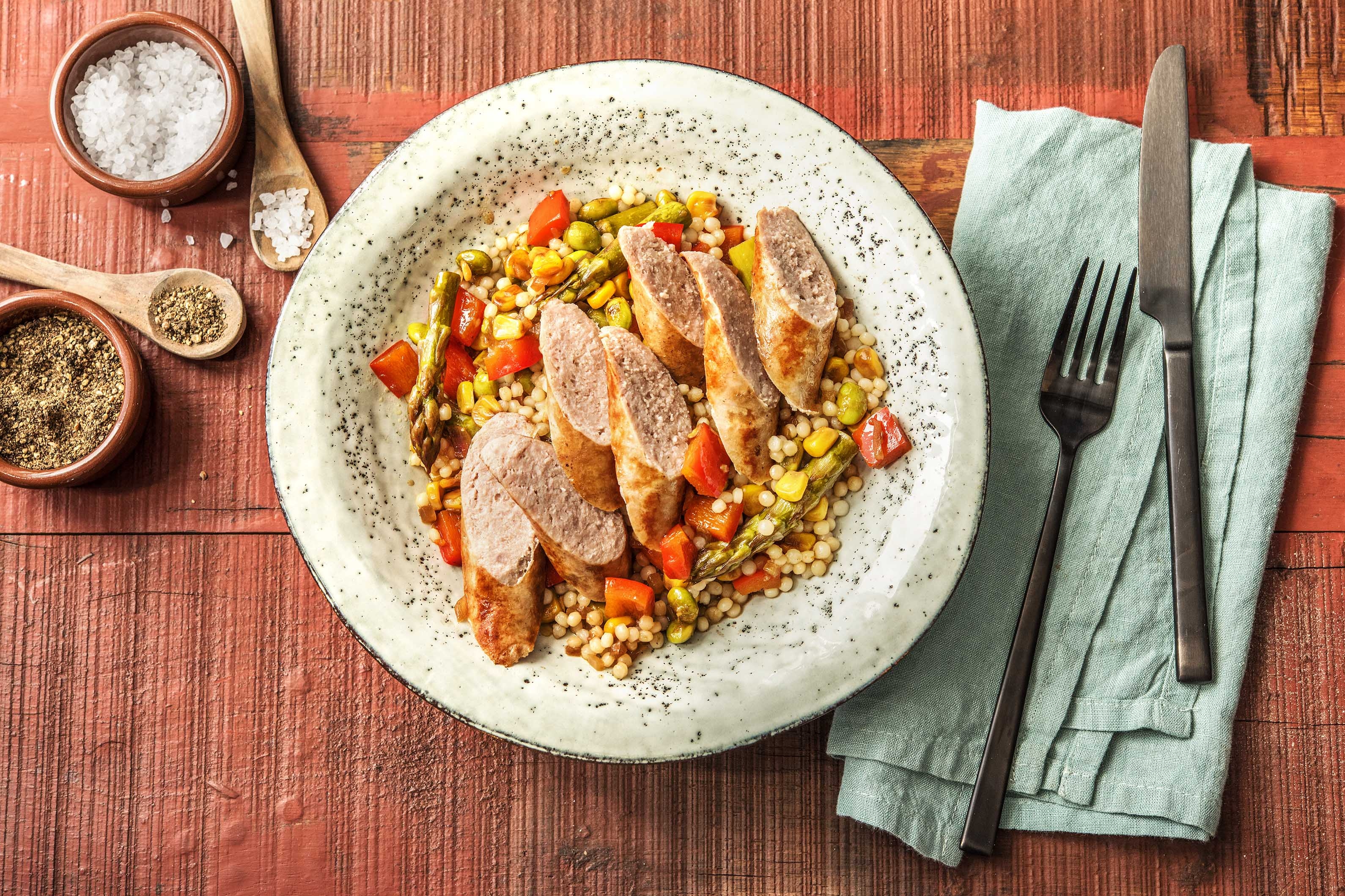 Seared Honey-Garlic Sausages