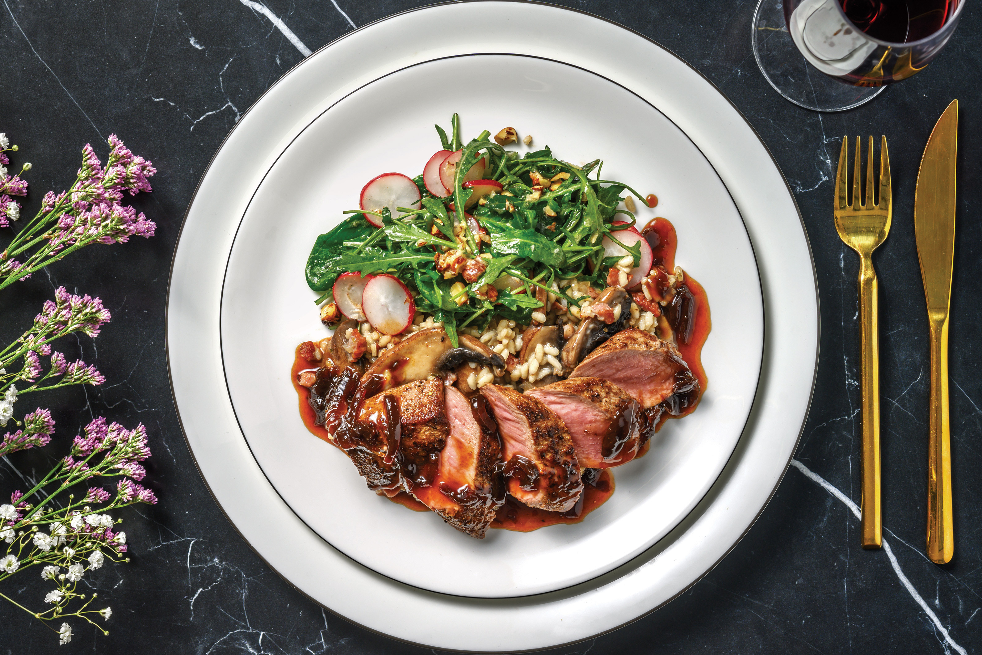 Seared Lamb & Bacon Risotto