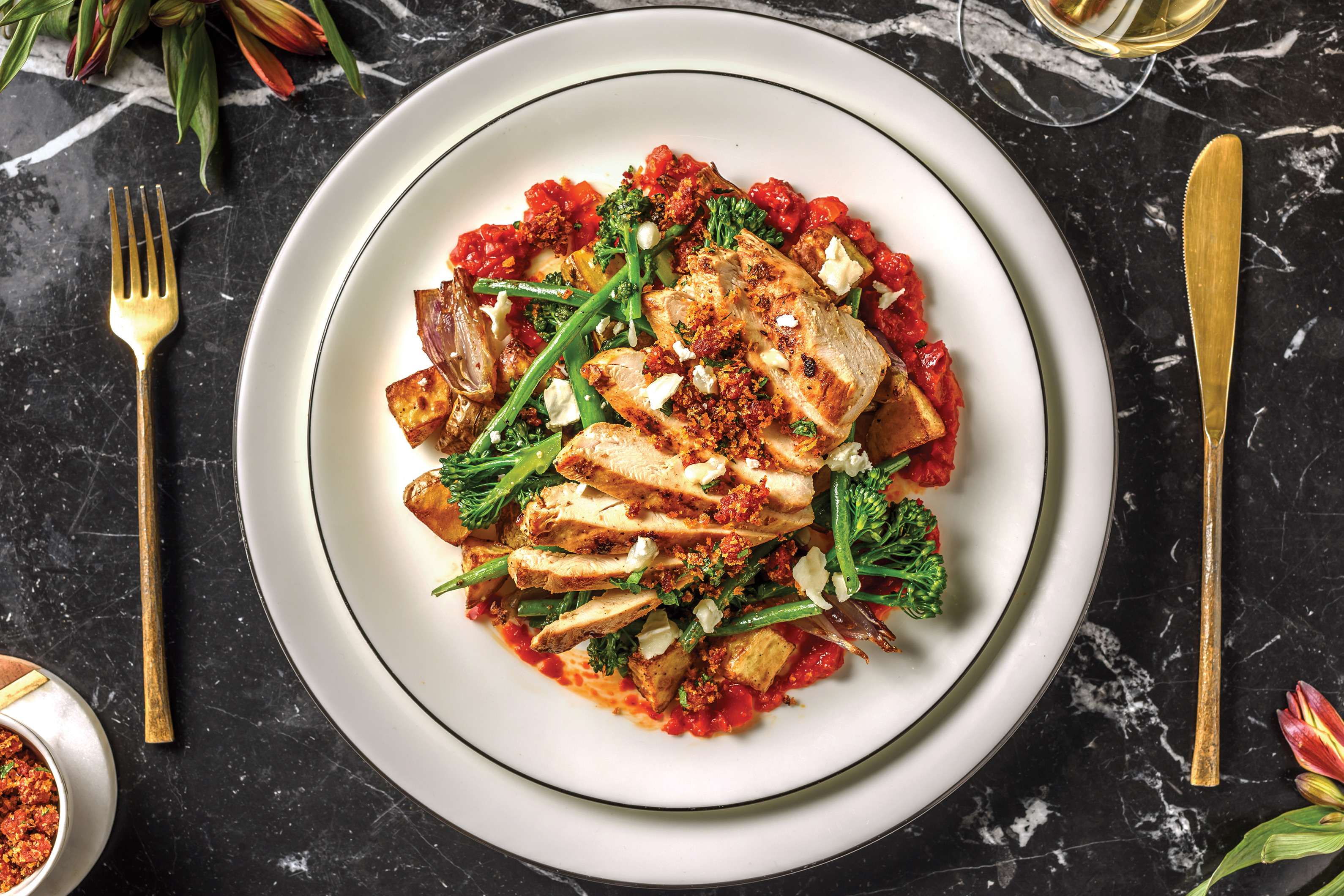 Lemon Chicken & Chorizo Crumb