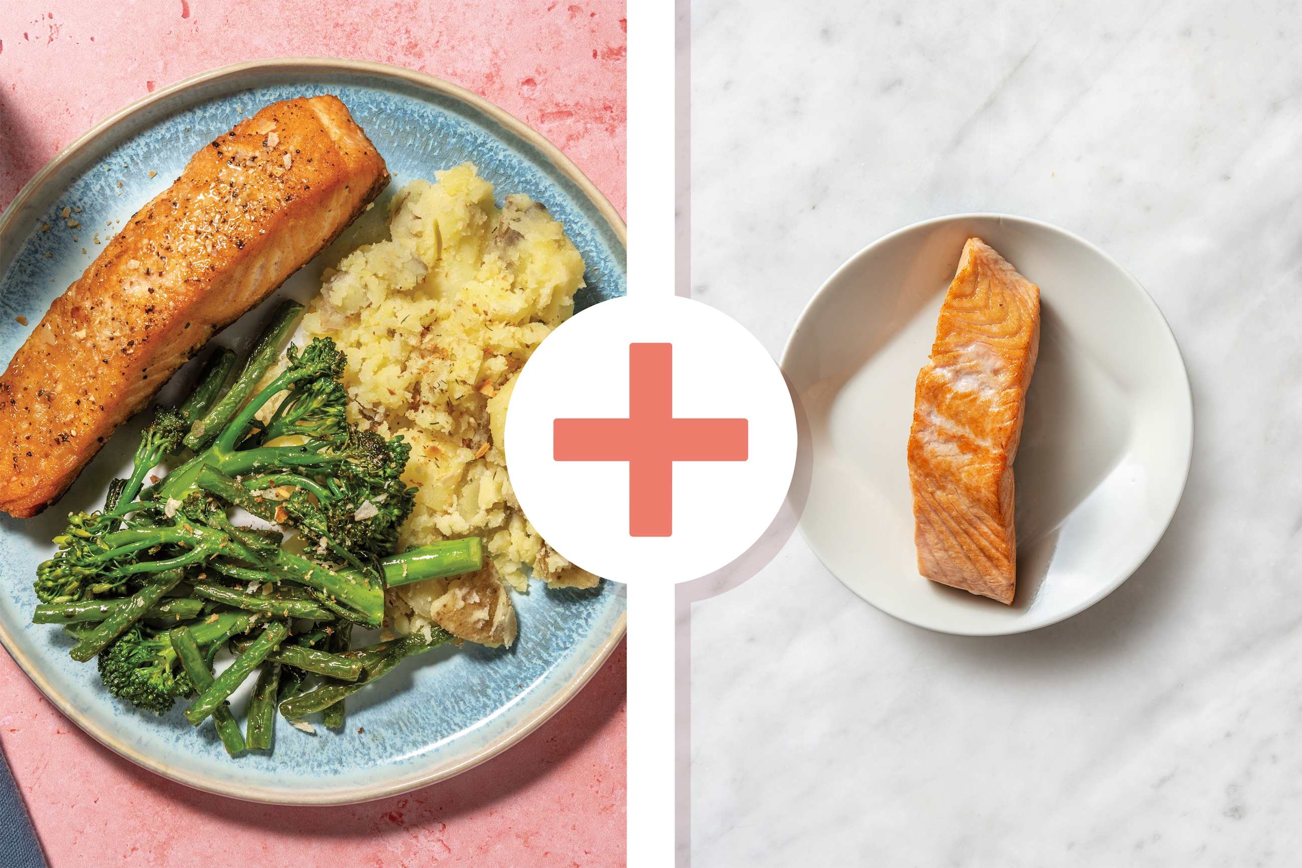 Double Seared Salmon & Crushed Potatoes