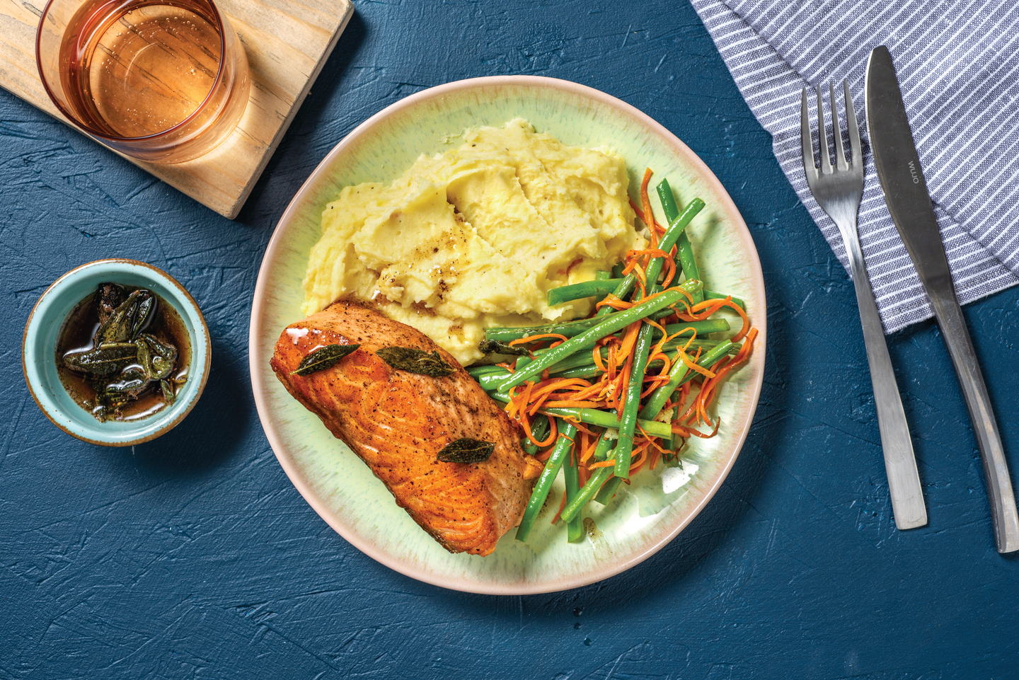 Seared Salmon & Sage Butter