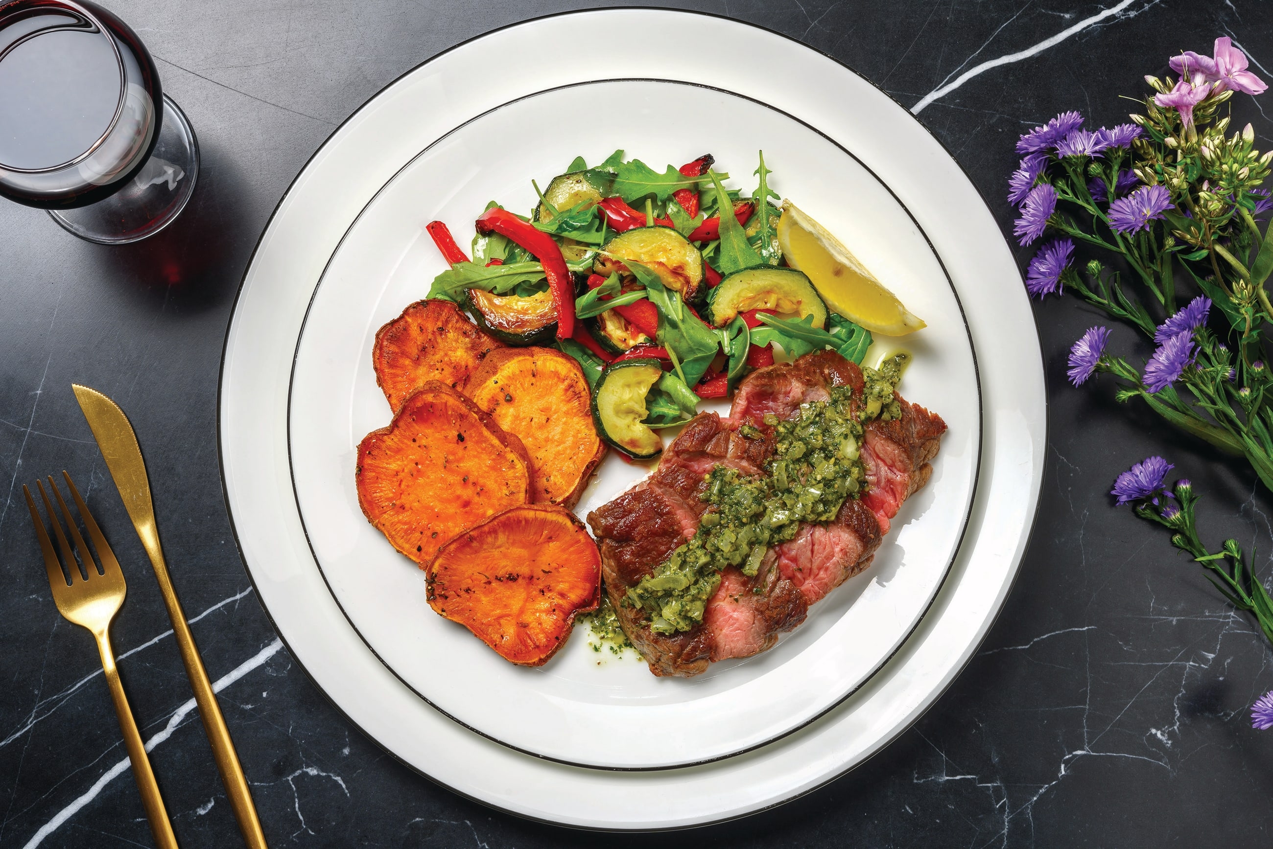 Roast Beef Sirloin & Pesto Butter Sauce