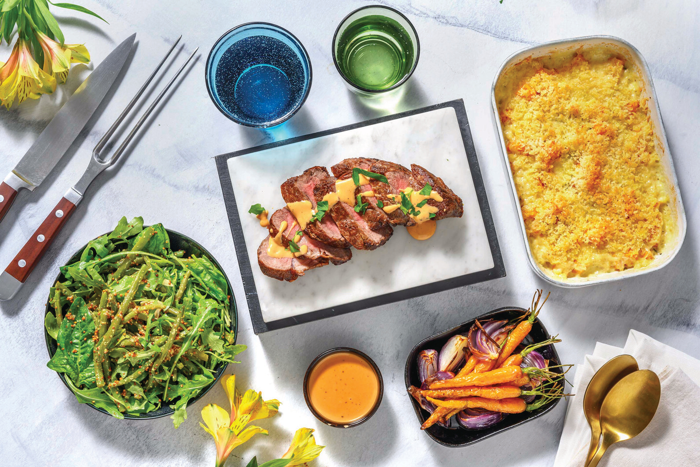 Seared Sirloin Tip & Peppercorn Sauce