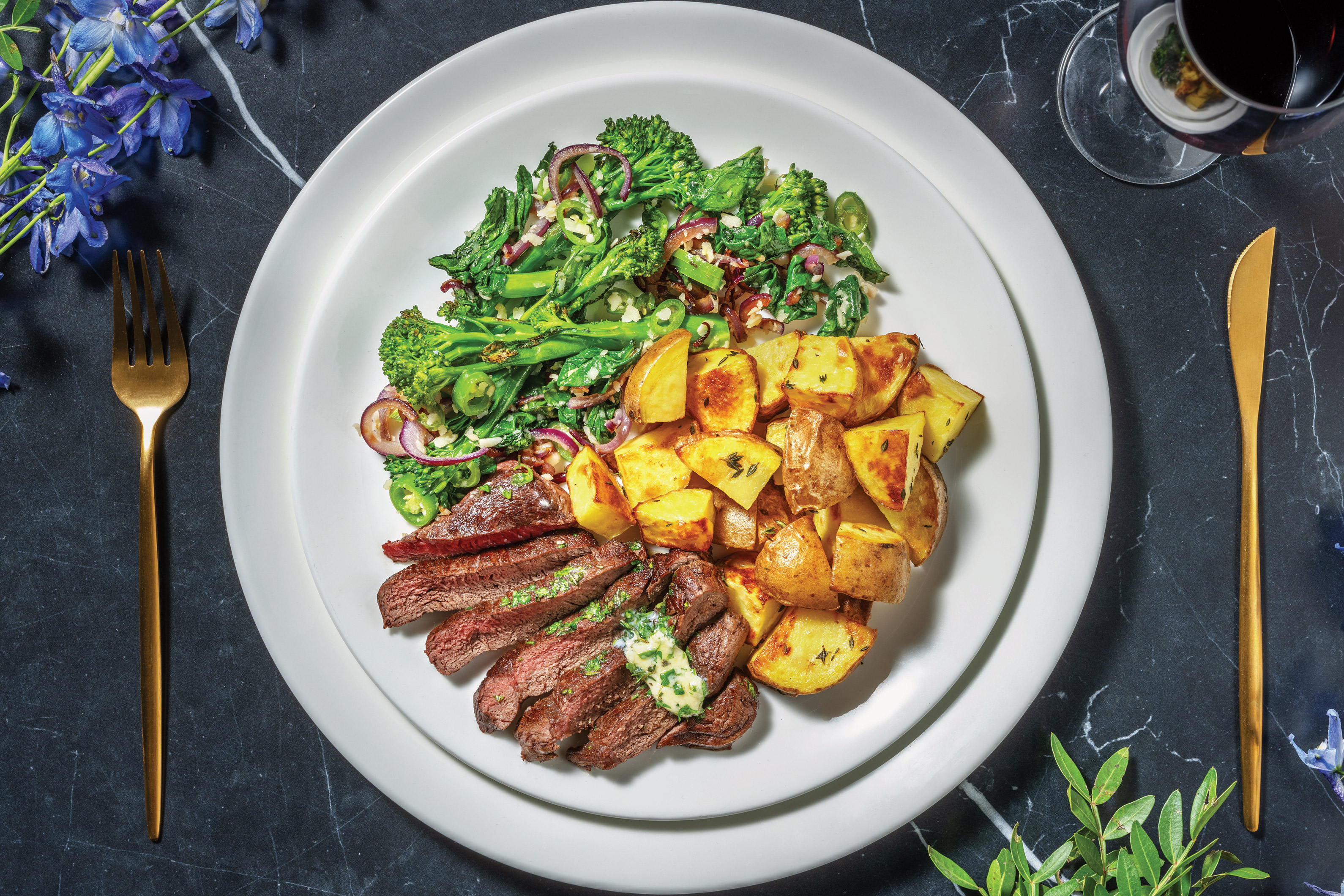 Seared Fillet Steak & Balsamic Potatoes