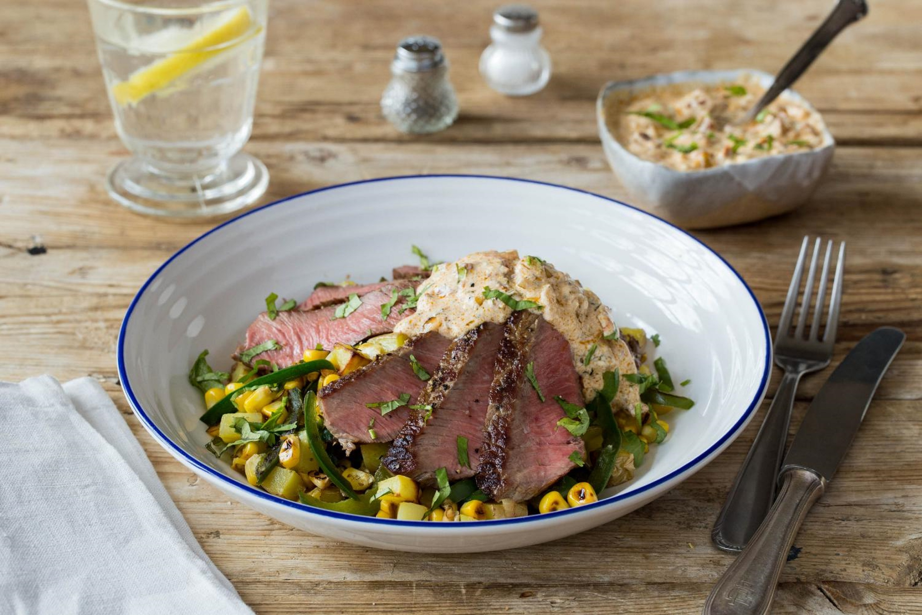 Seared Steak and Creamy Chipotle Pan Sauce