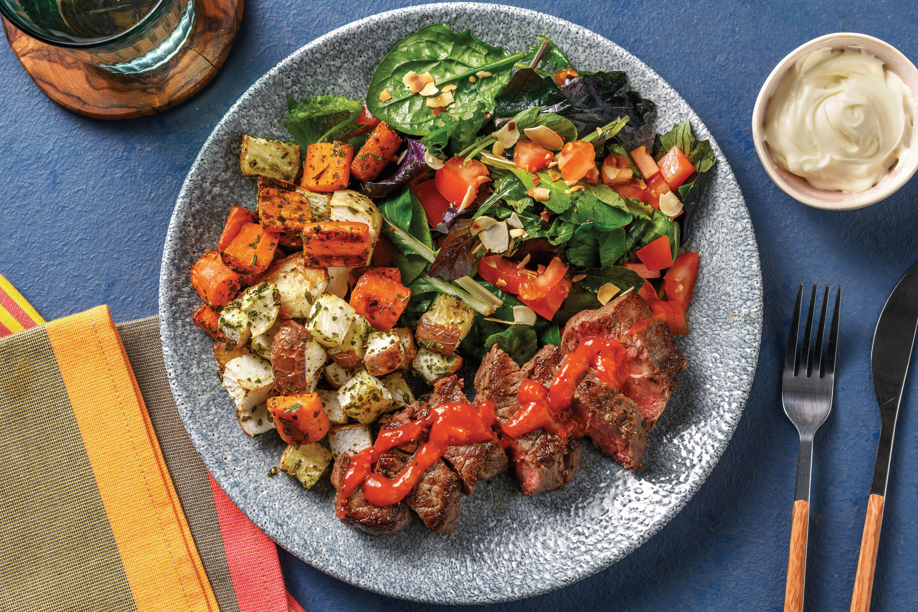 Easy Seared Steak & Chargrilled Capsicum Relish
