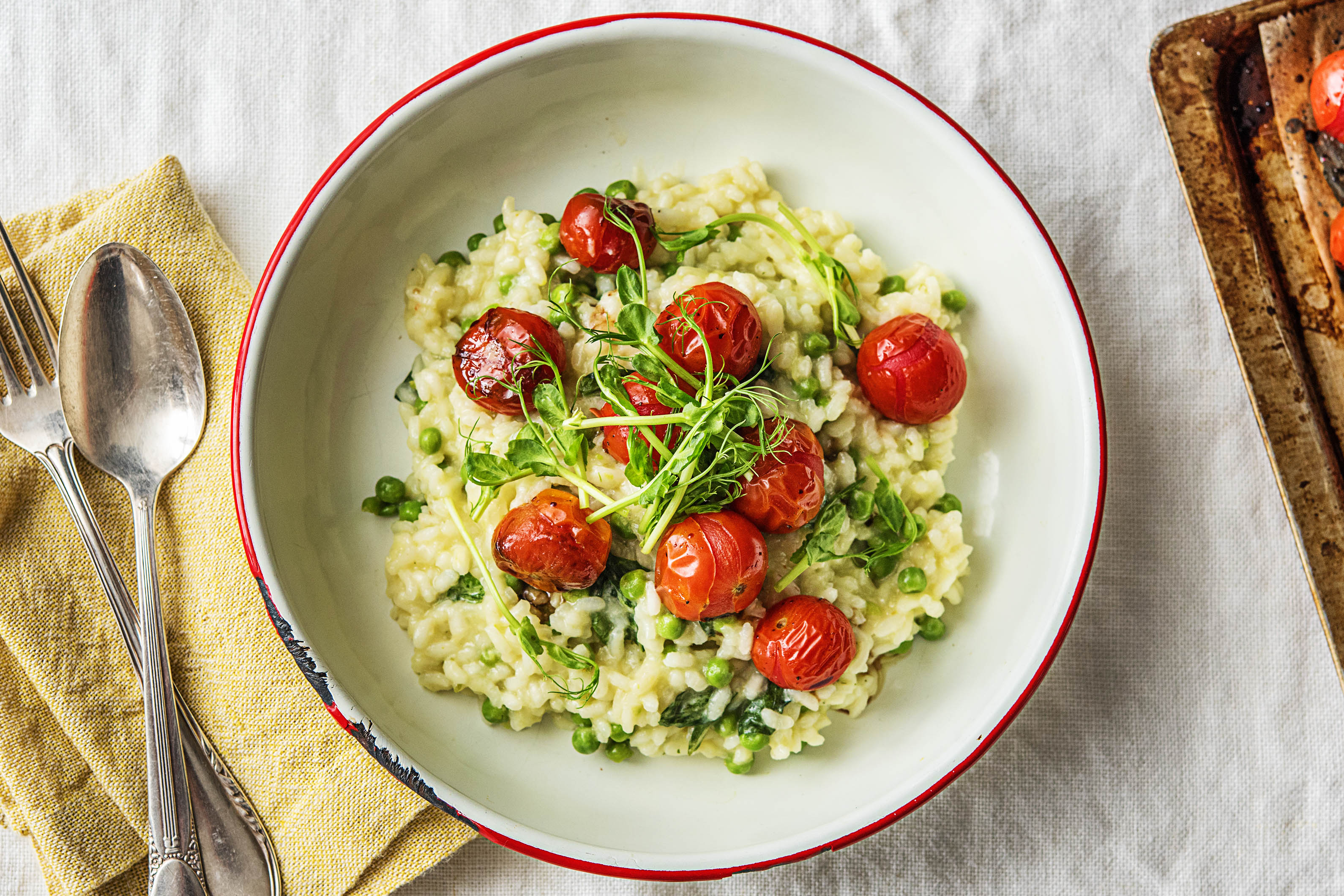Seasonal Pea Risotto