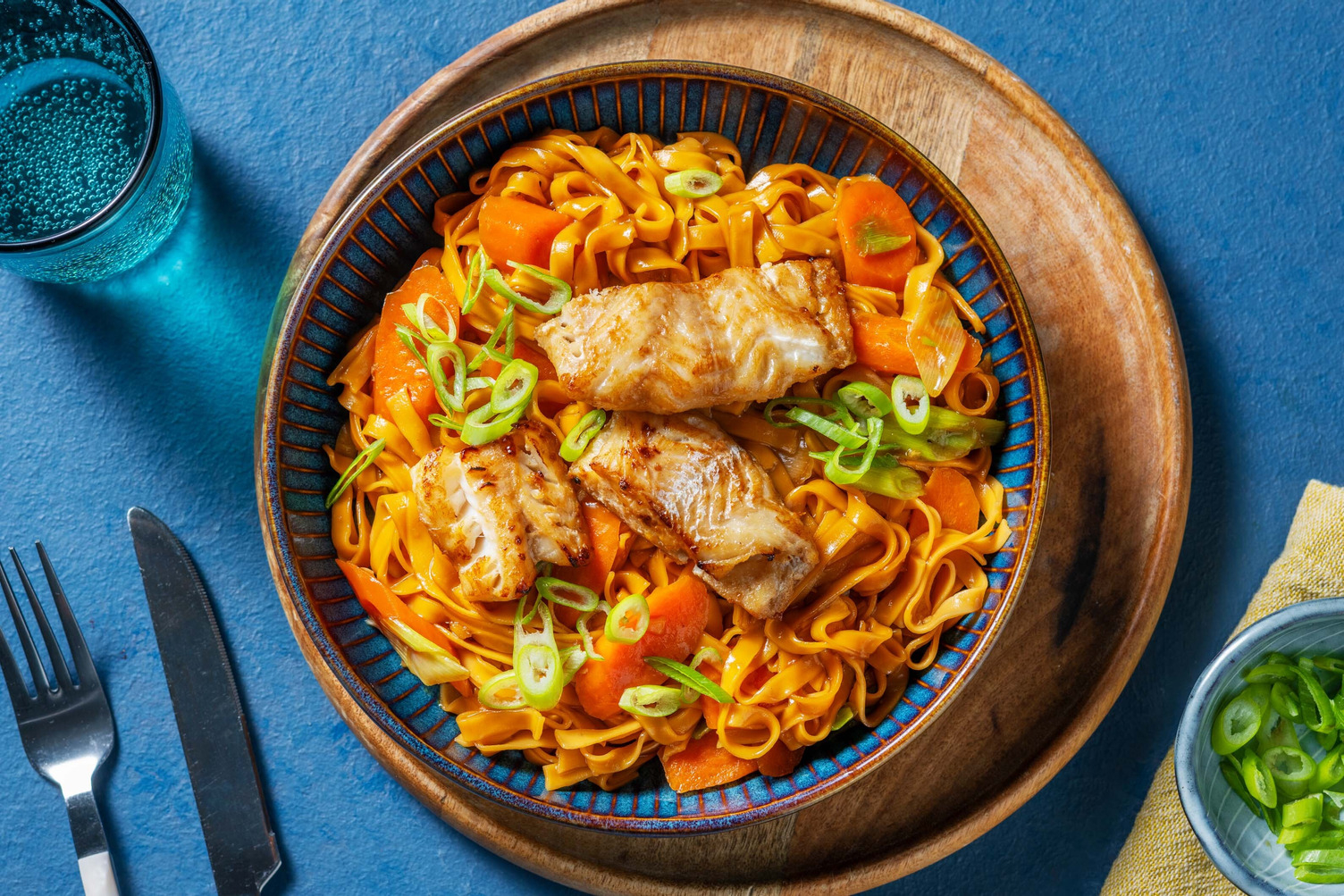 Seelachs in würziger Hoisin-Marinade