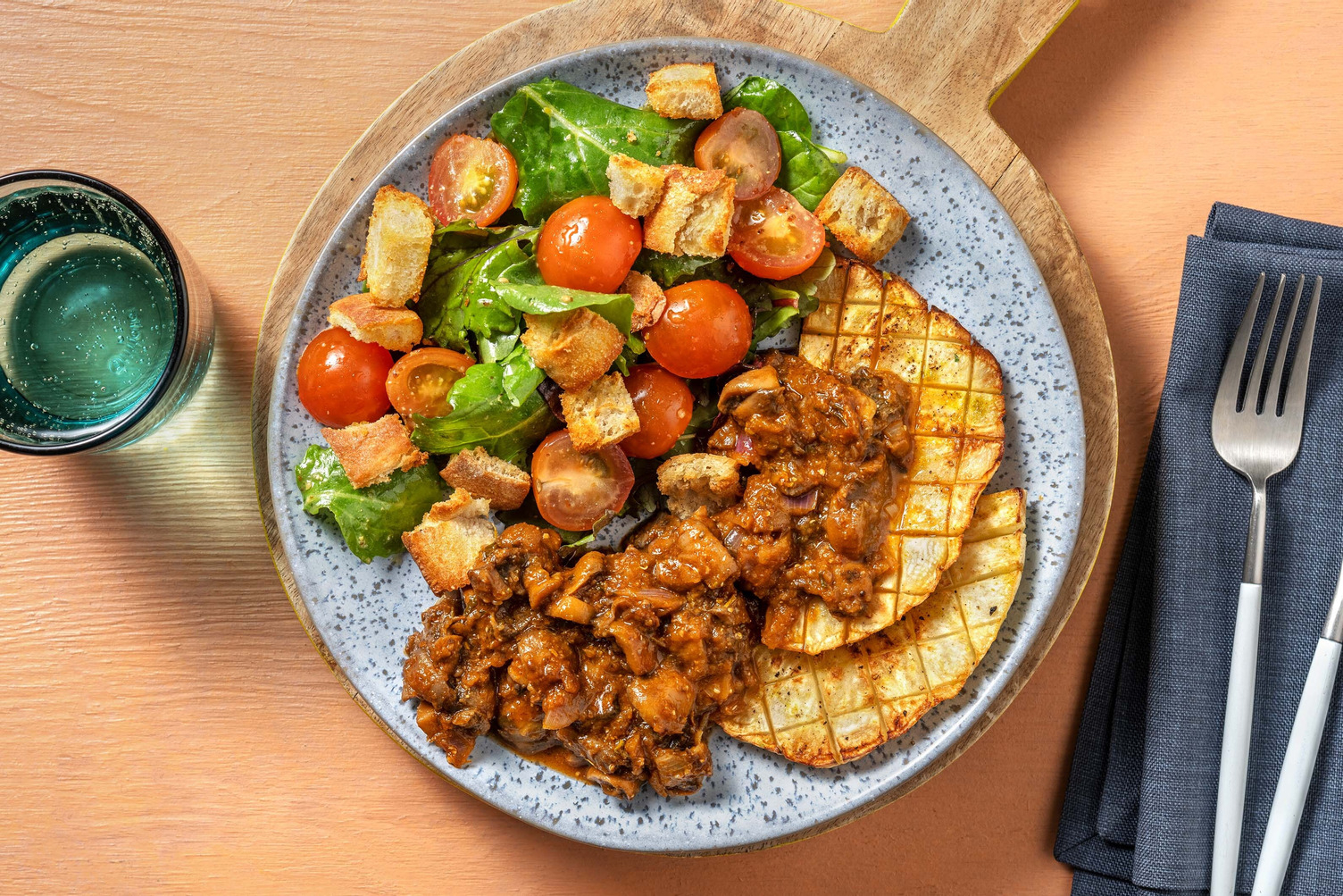 Selleriesteaks mit veganer Pilz-Bratensauce