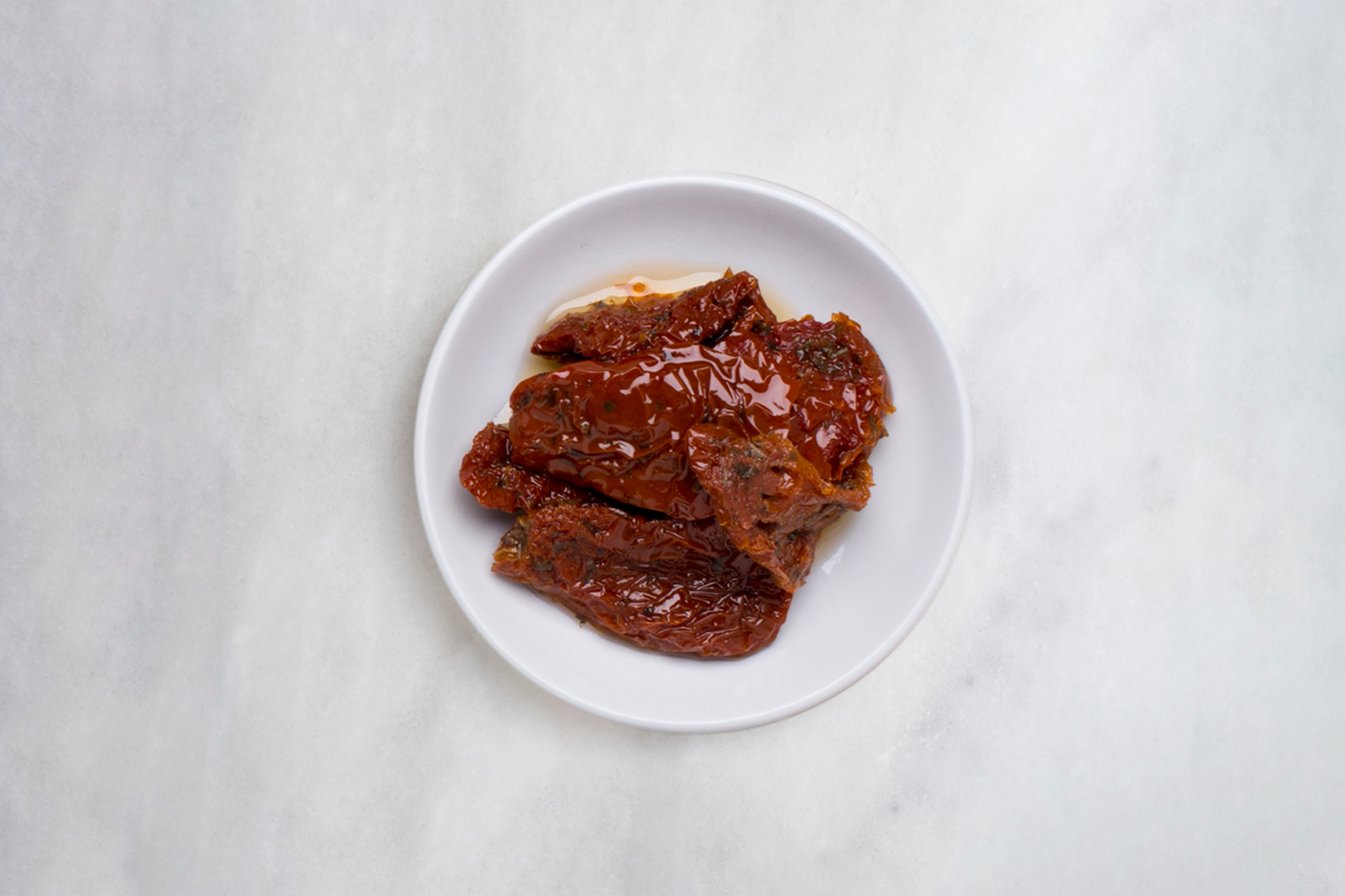 Semi-gedroogde tomaten als extra