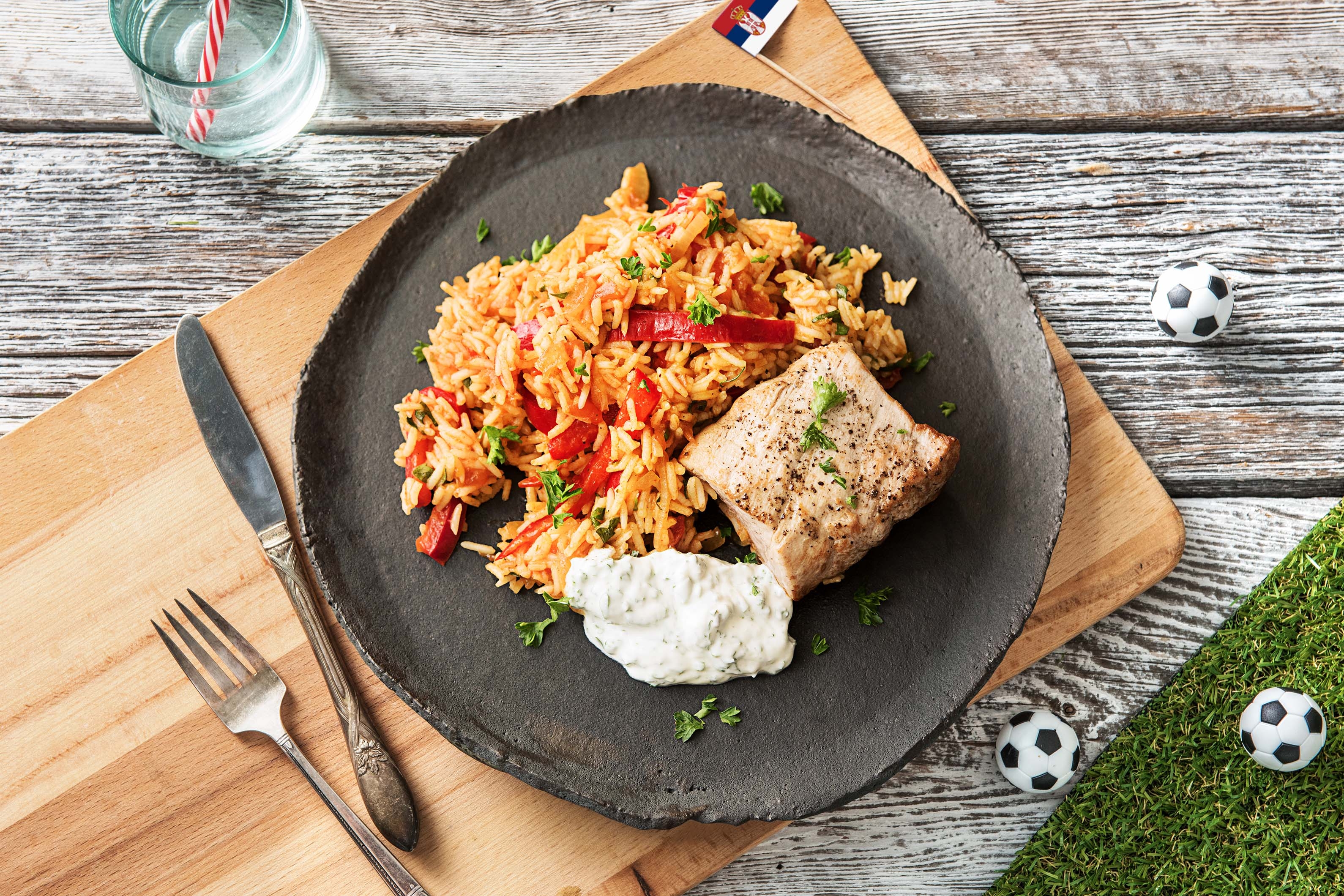 Serbische Fleischpfanne