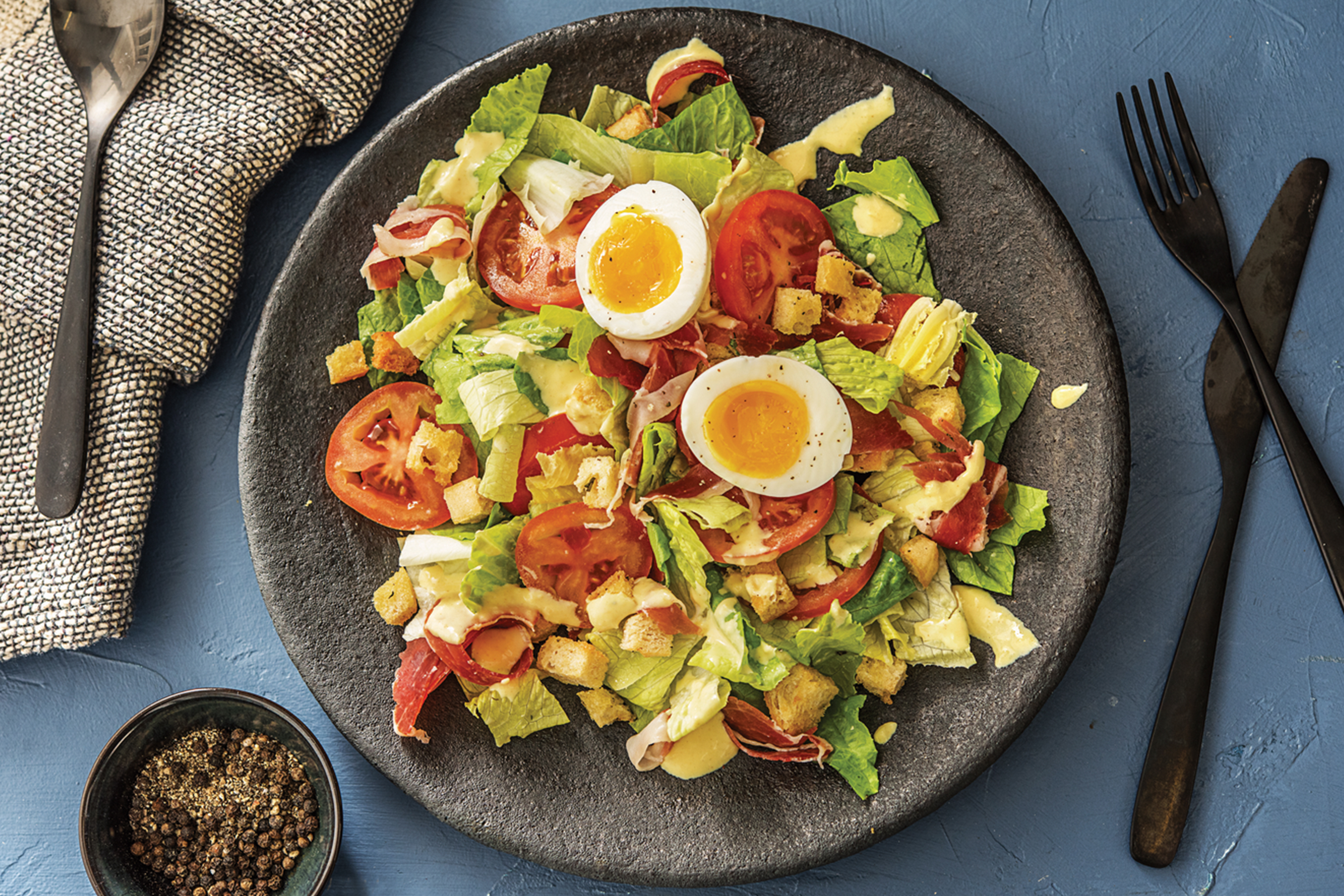 Speedy Ham Caesar Salad Bowl