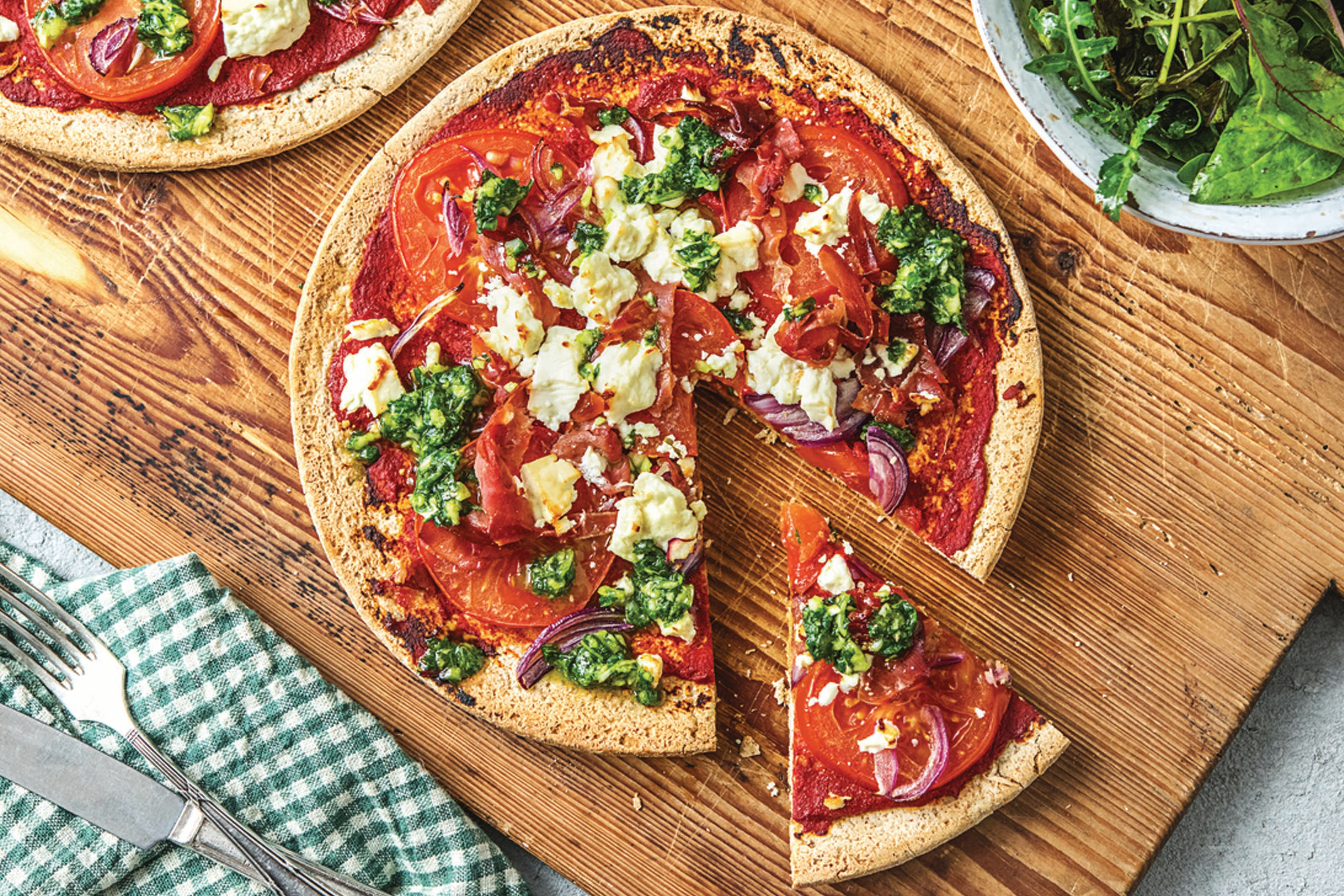 Serrano Ham & Pesto Pizza