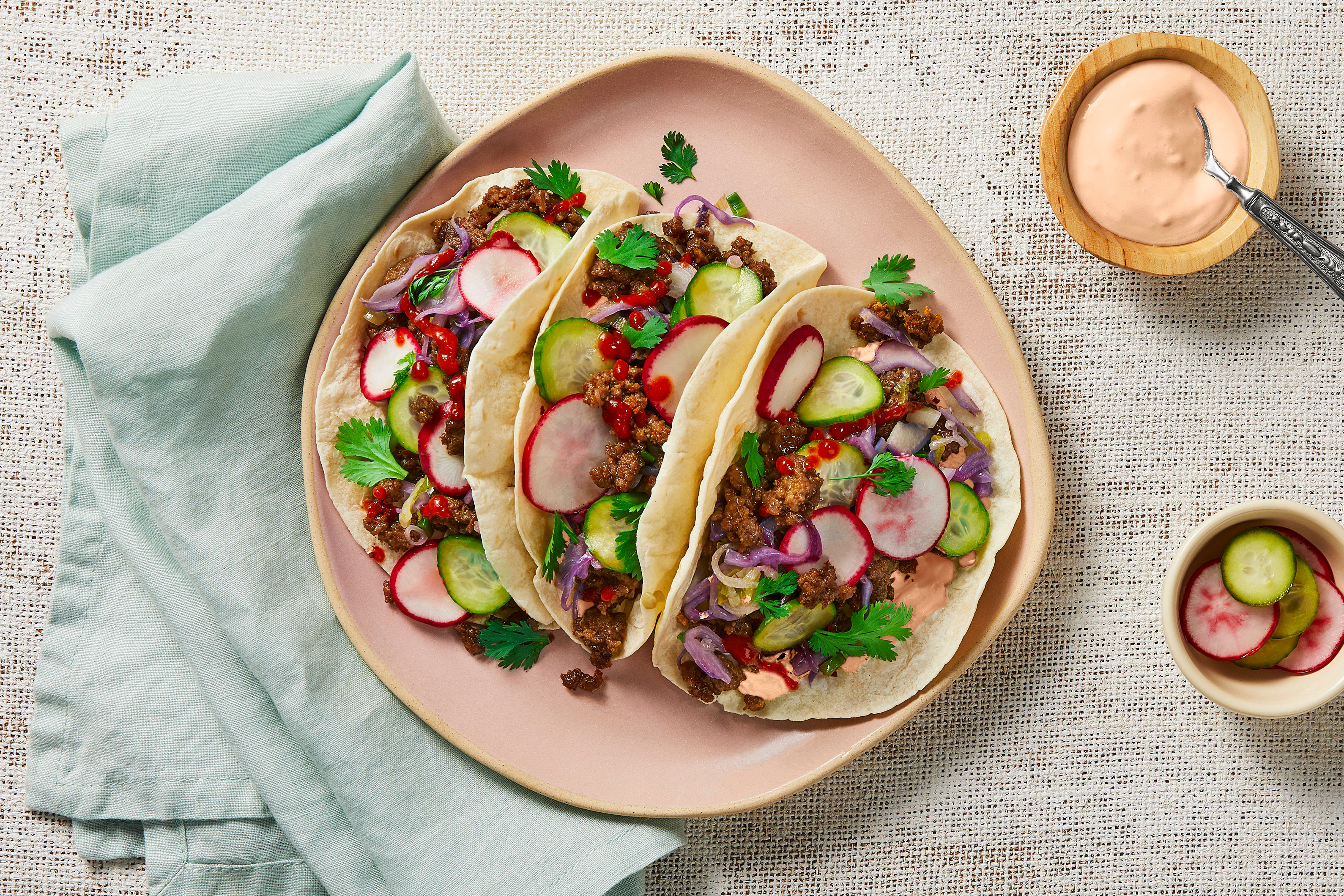 Sesame Beef Tacos