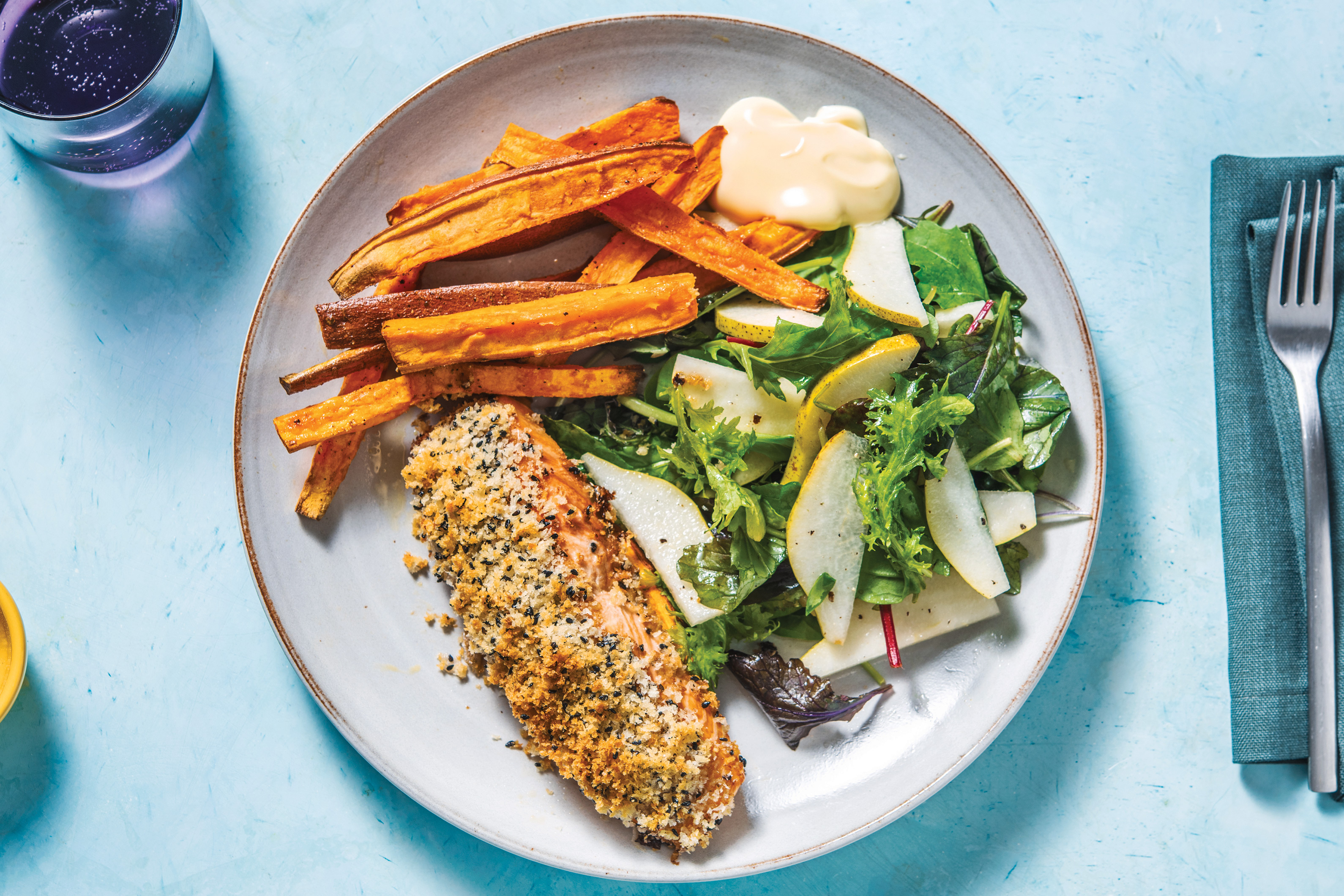 Sesame-Crumbed Salmon