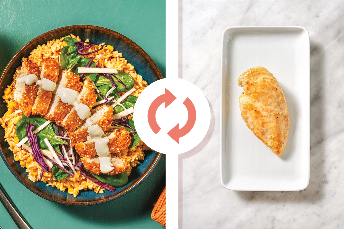 Sesame Crusted Chicken Schnitzel